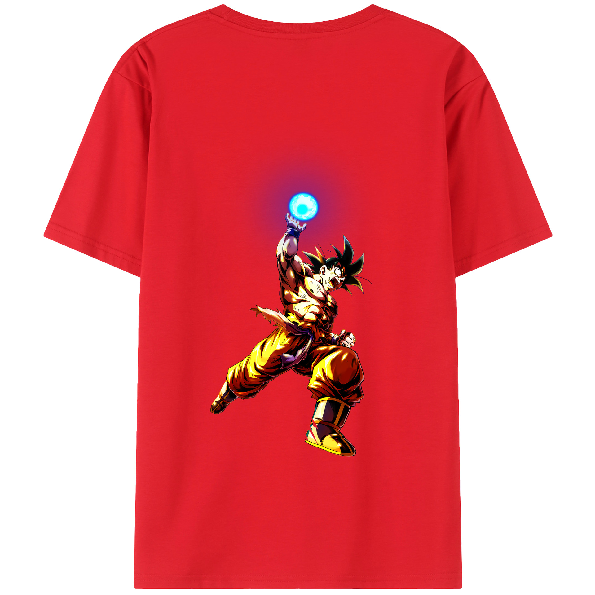 （画像用） ドラゴンボール 孫悟空（そん ごくう）Son Goku カカロット DRAGON BALL Kakarotto レディース半袖Tシャツ(バックプリント)