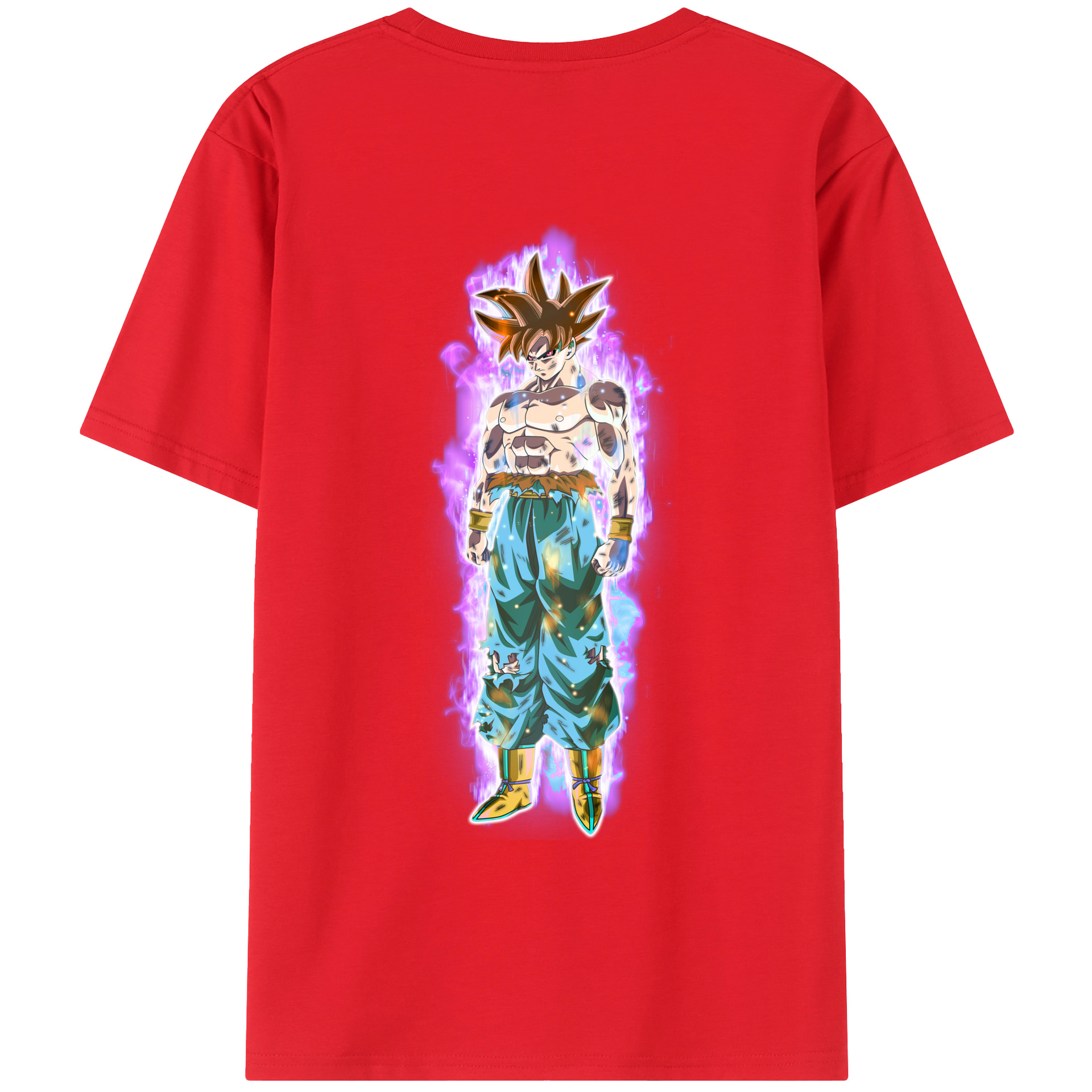 （画像用） ドラゴンボール 孫悟空（そん ごくう）Son Goku カカロット DRAGON BALL Kakarotto レディース半袖Tシャツ(バックプリント)