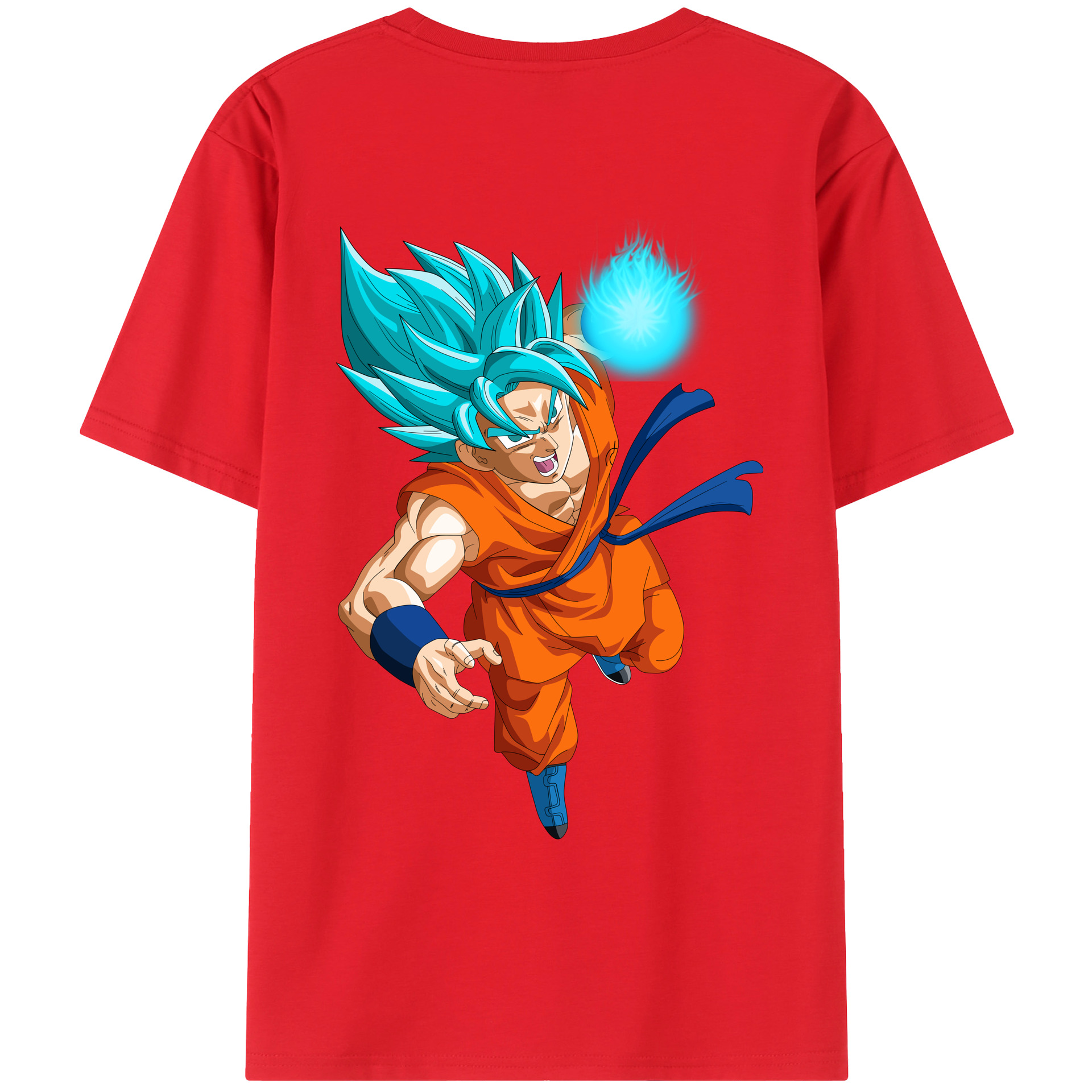 （画像用） ドラゴンボール 孫悟空（そん ごくう）Son Goku カカロット DRAGON BALL Kakarotto レディース半袖Tシャツ(バックプリント)