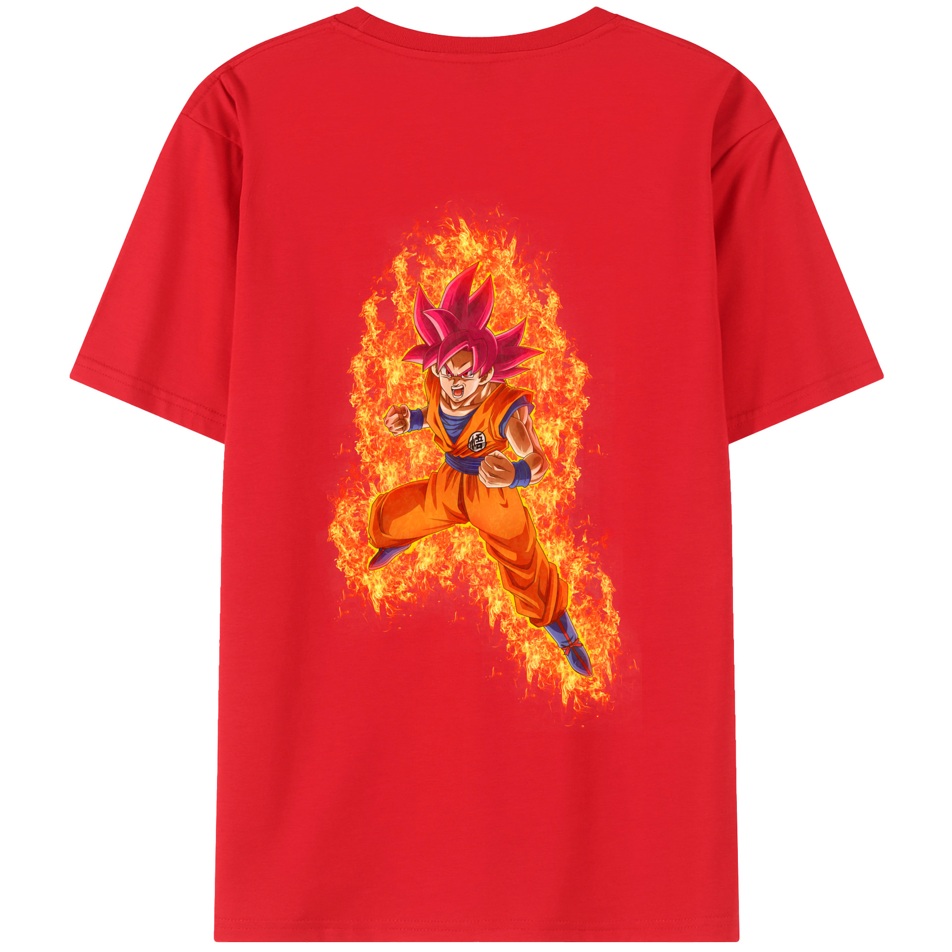 （画像用） ドラゴンボール 孫悟空（そん ごくう）Son Goku カカロット DRAGON BALL Kakarotto レディース半袖Tシャツ(バックプリント)