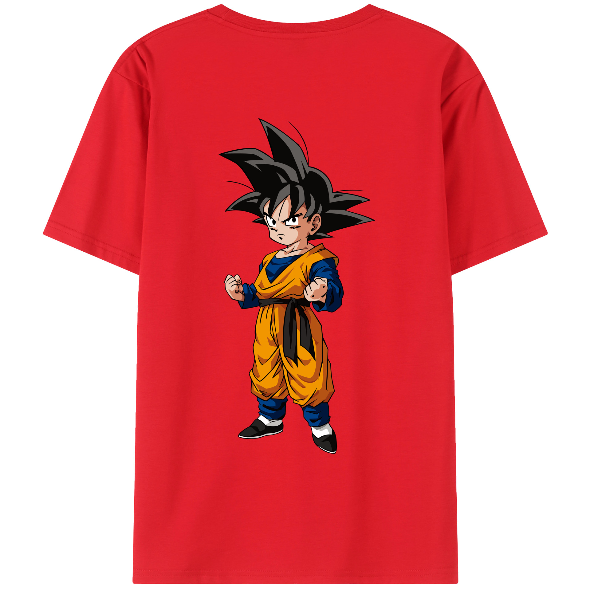 （画像用） ドラゴンボール 孫悟空（そん ごくう）Son Goku カカロット DRAGON BALL Kakarotto レディース半袖Tシャツ(バックプリント)