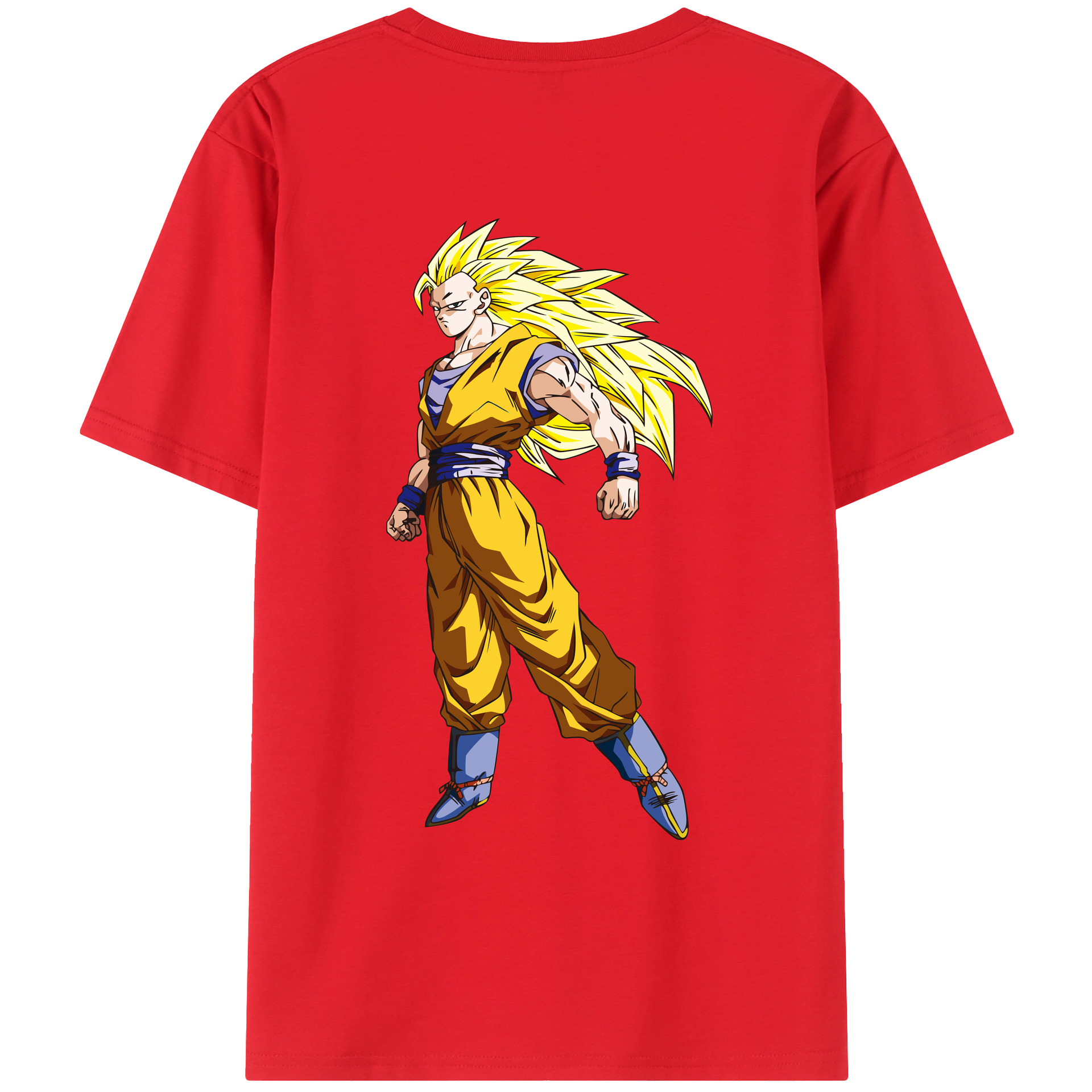 （画像用） ドラゴンボール 孫悟空（そん ごくう）Son Goku カカロット DRAGON BALL Kakarotto レディース半袖Tシャツ(バックプリント)