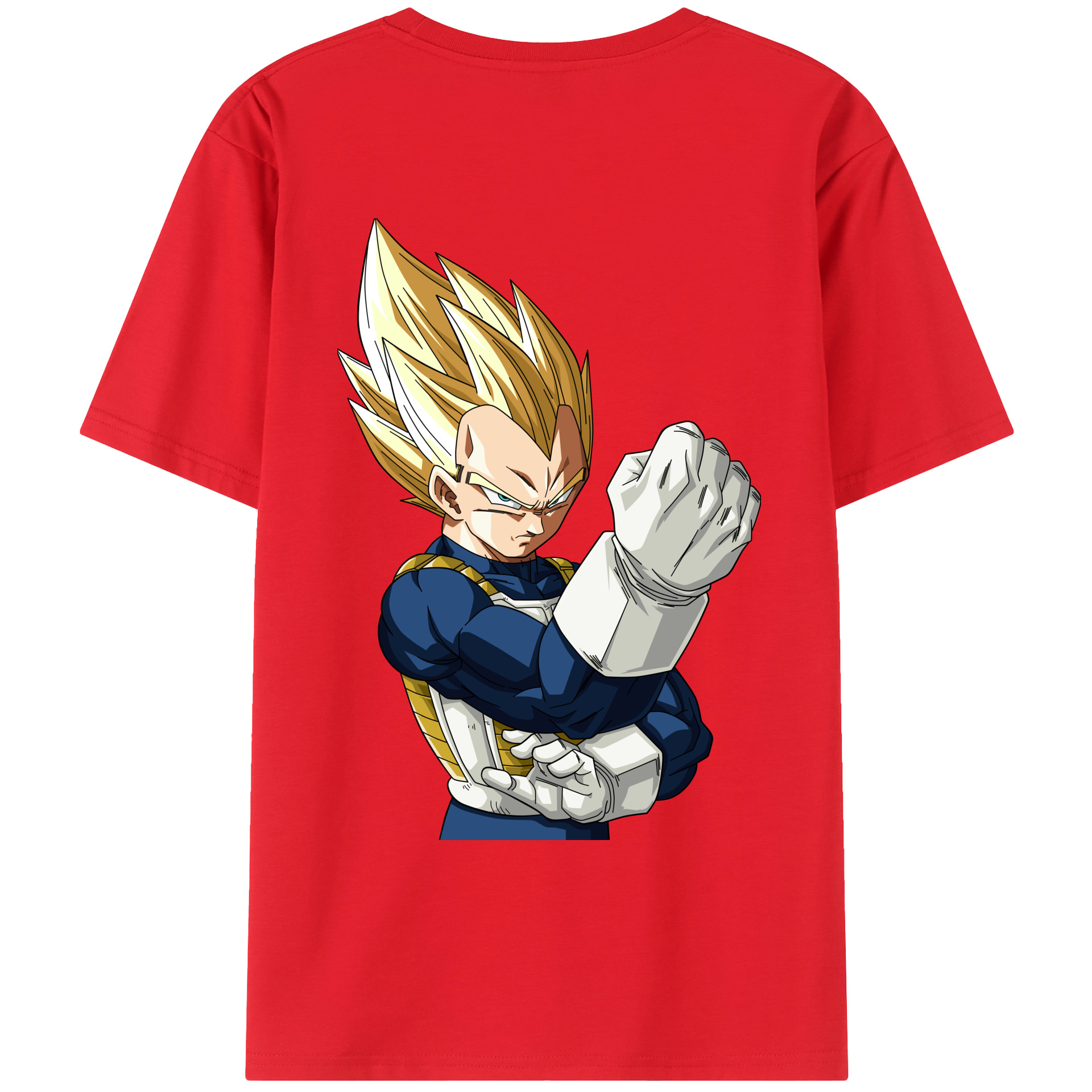 （画像用） ドラゴンボール ベジータ四世（Bejīta Yonsei）DRAGON BALL Vegeta IV レディース半袖Tシャツ(バックプリント)