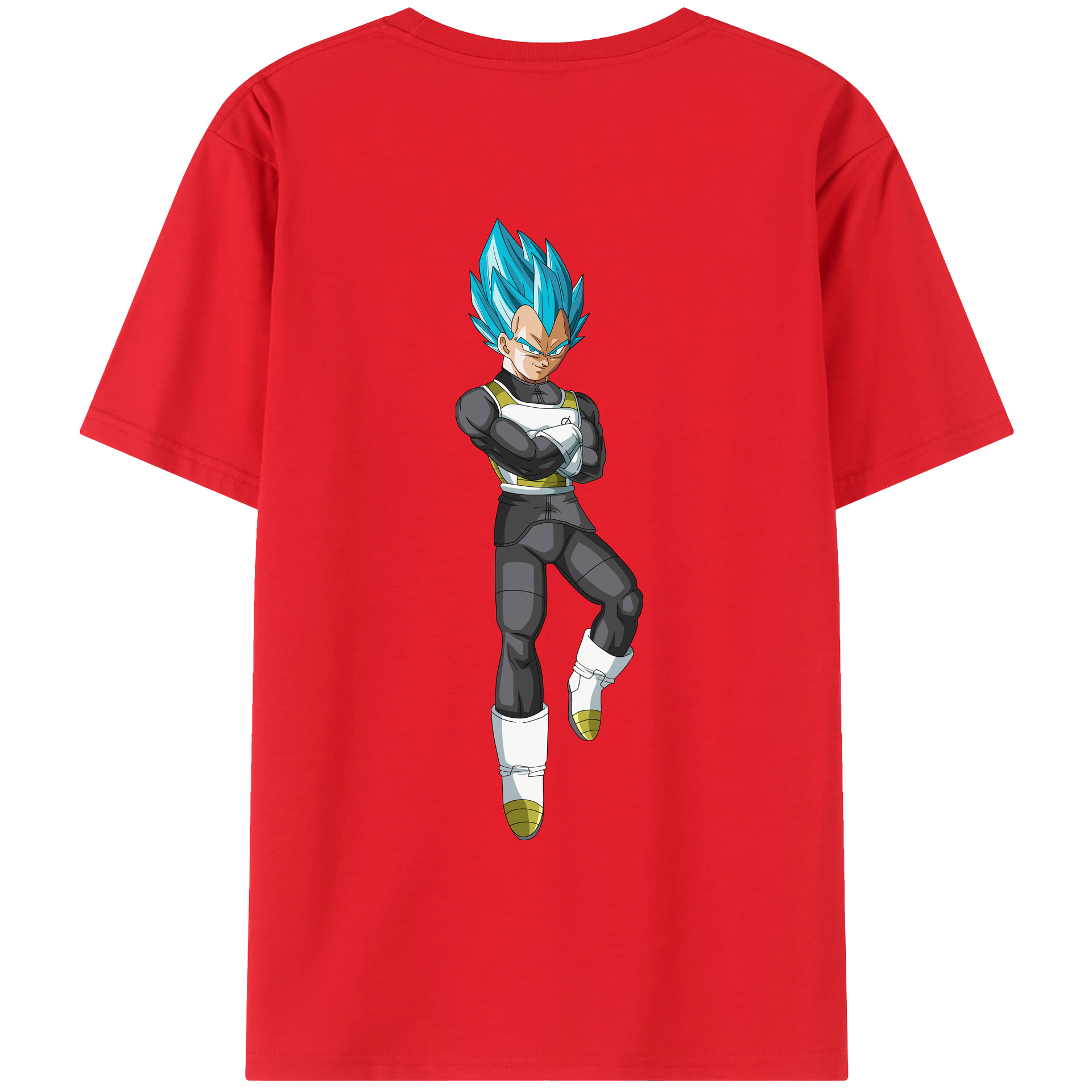 （画像用） ドラゴンボール ベジータ四世（Bejīta Yonsei）DRAGON BALL Vegeta IV レディース半袖Tシャツ(バックプリント)