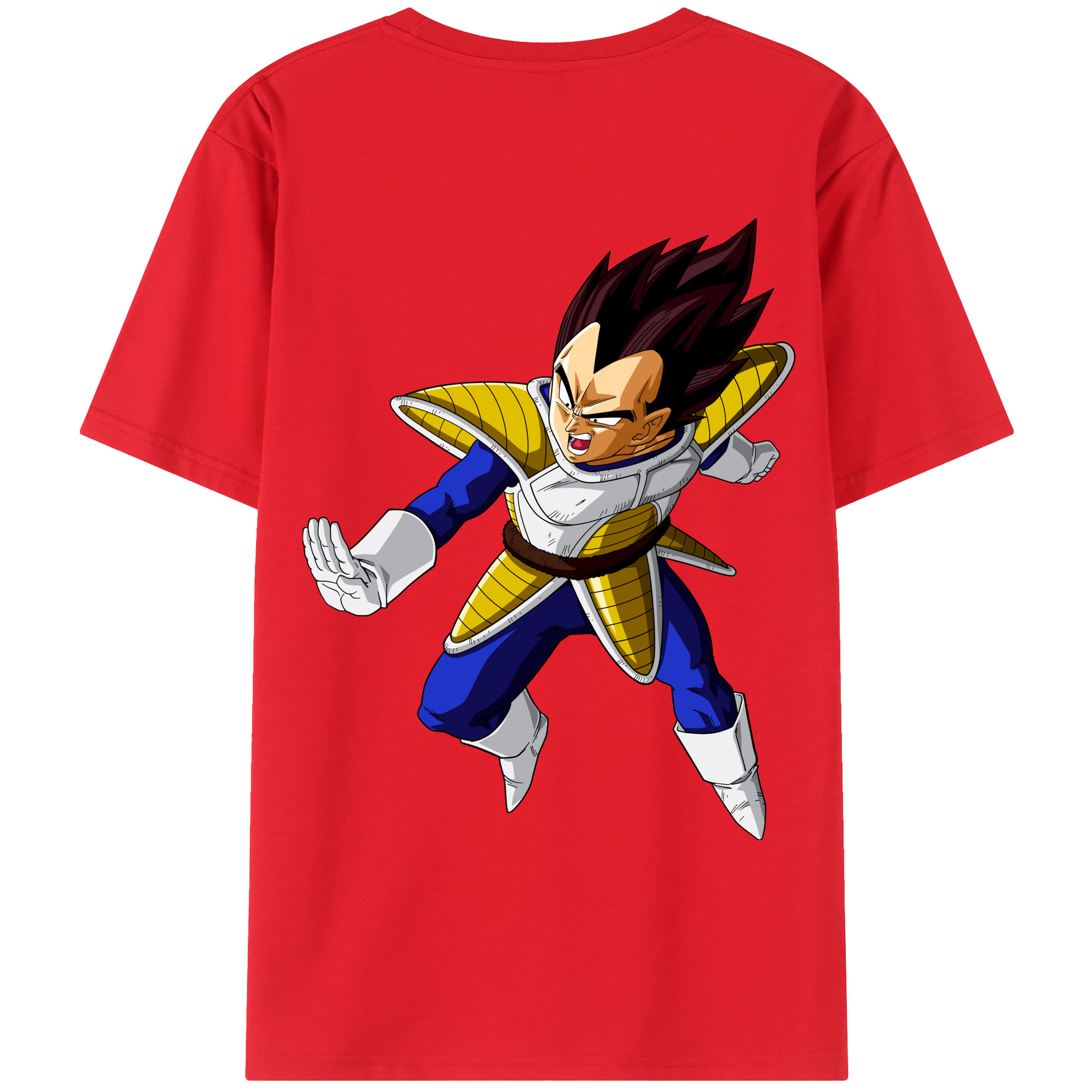 （画像用） ドラゴンボール ベジータ四世（Bejīta Yonsei）DRAGON BALL Vegeta IV レディース半袖Tシャツ(バックプリント)