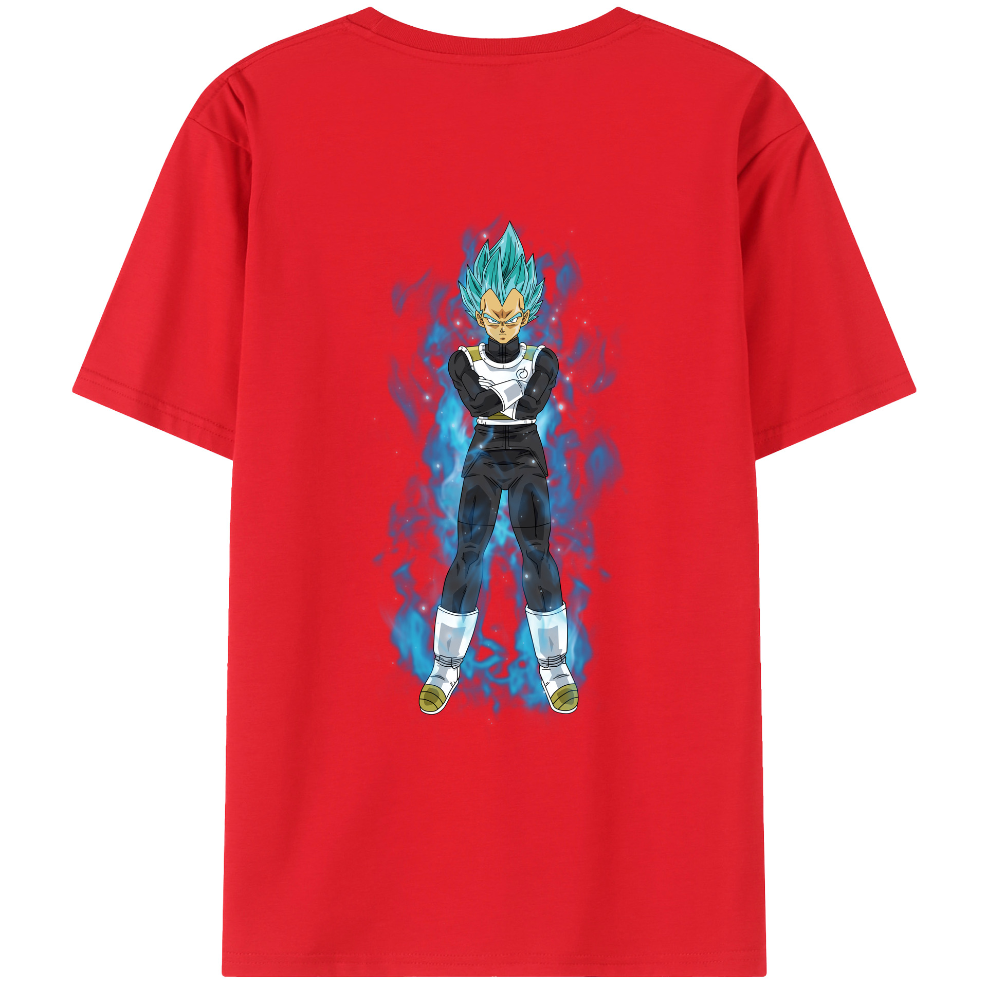 （画像用） ドラゴンボール ベジータ四世（Bejīta Yonsei）DRAGON BALL Vegeta IV レディース半袖Tシャツ(バックプリント)