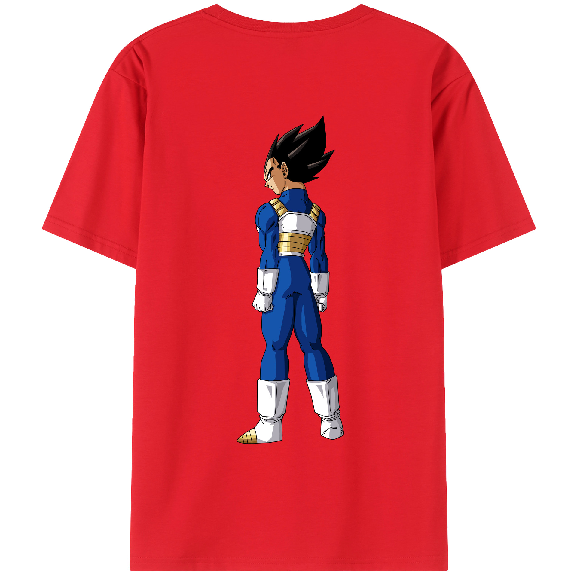 （画像用） ドラゴンボール ベジータ四世（Bejīta Yonsei）DRAGON BALL Vegeta IV レディース半袖Tシャツ(バックプリント)
