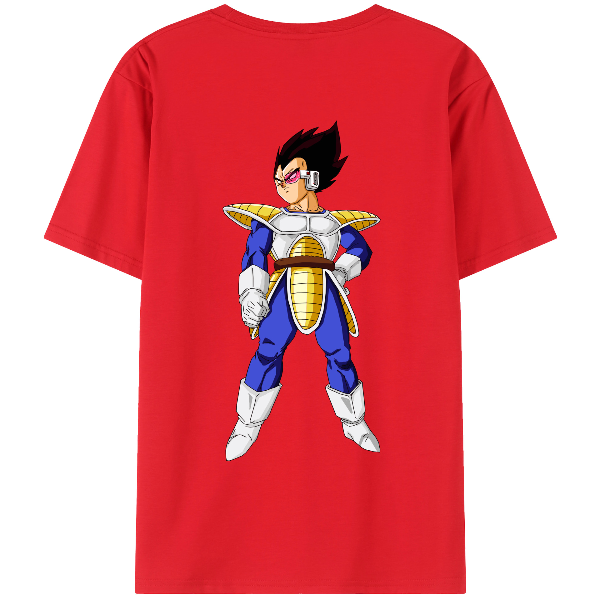 （画像用） ドラゴンボール ベジータ四世（Bejīta Yonsei）DRAGON BALL Vegeta IV レディース半袖Tシャツ(バックプリント)