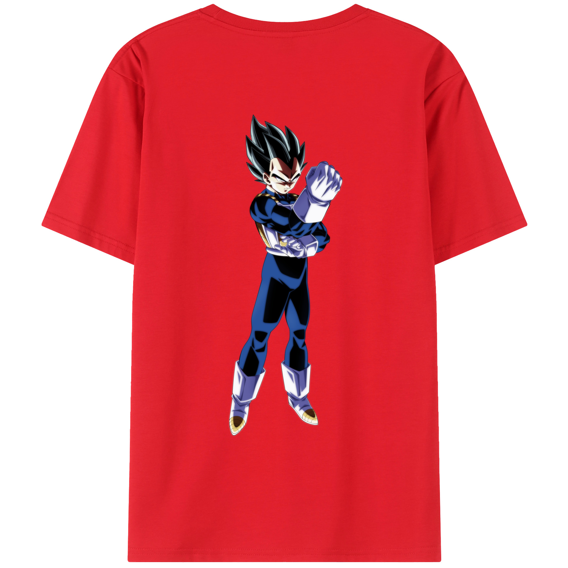 （画像用） ドラゴンボール ベジータ四世（Bejīta Yonsei）DRAGON BALL Vegeta IV レディース半袖Tシャツ(バックプリント)