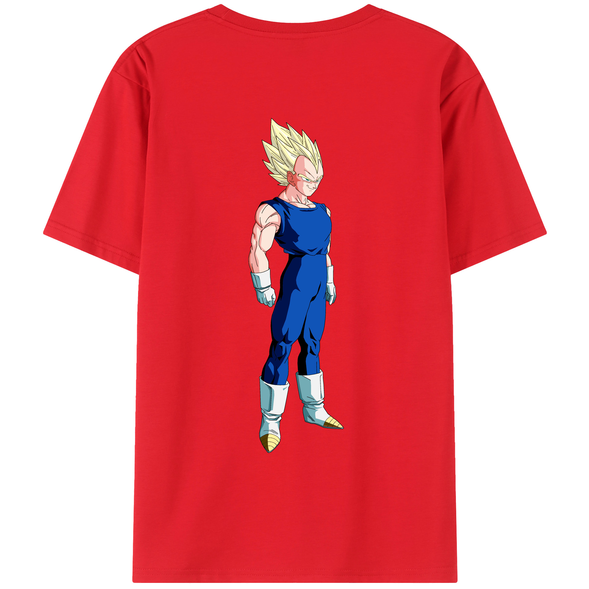 （画像用） ドラゴンボール ベジータ四世（Bejīta Yonsei）DRAGON BALL Vegeta IV レディース半袖Tシャツ(バックプリント)