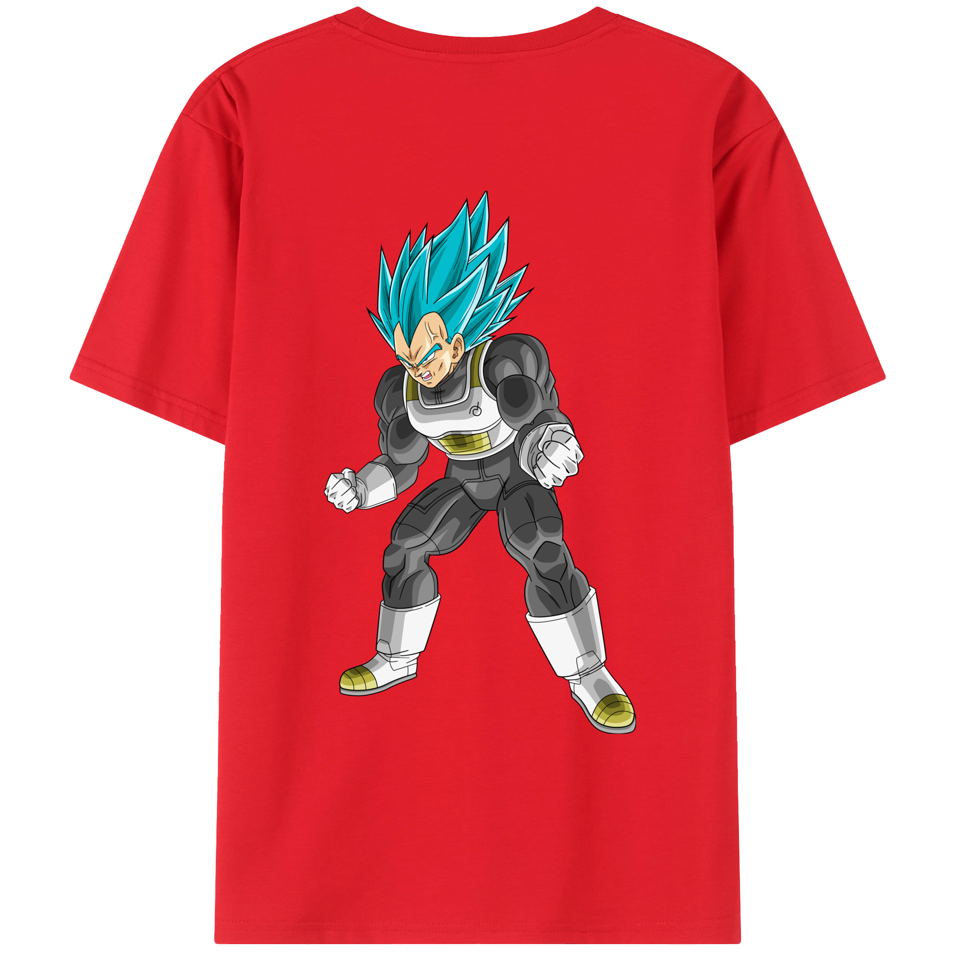 （画像用） ドラゴンボール ベジータ四世（Bejīta Yonsei）DRAGON BALL Vegeta IV レディース半袖Tシャツ(バックプリント)