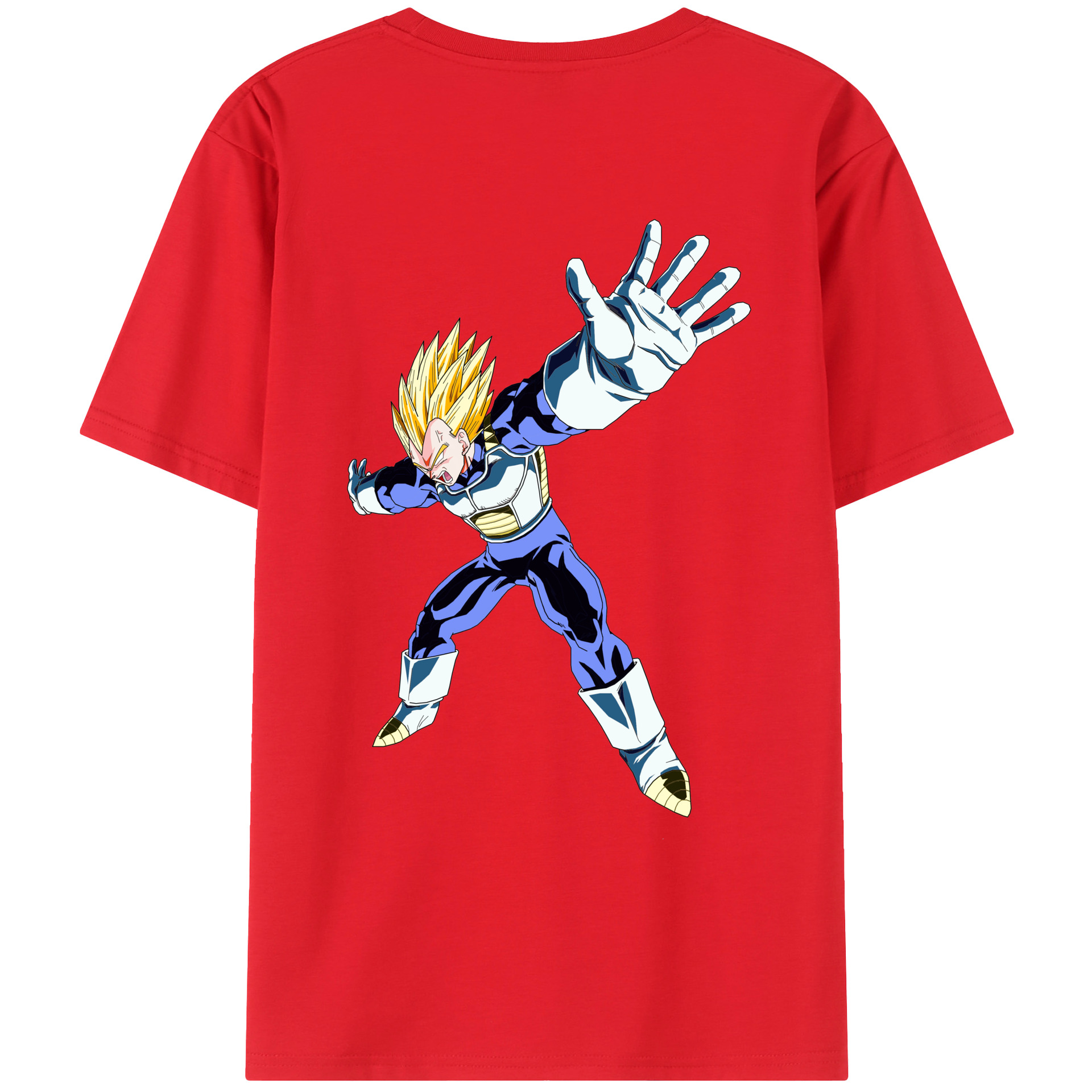 （画像用） ドラゴンボール ベジータ四世（Bejīta Yonsei）DRAGON BALL Vegeta IV レディース半袖Tシャツ(バックプリント)