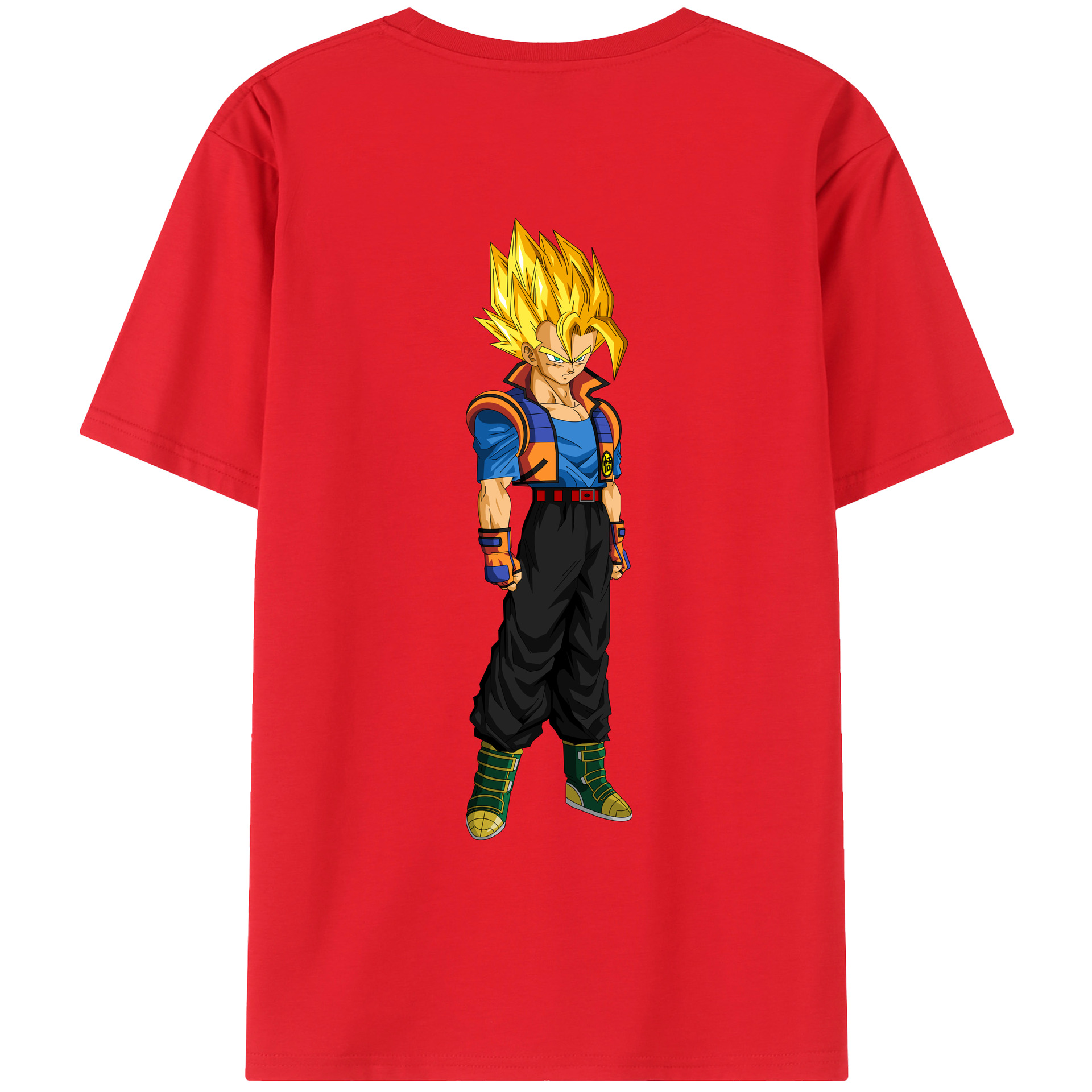 （画像用） ドラゴンボール ベジータ四世（Bejīta Yonsei）DRAGON BALL Vegeta IV レディース半袖Tシャツ(バックプリント)