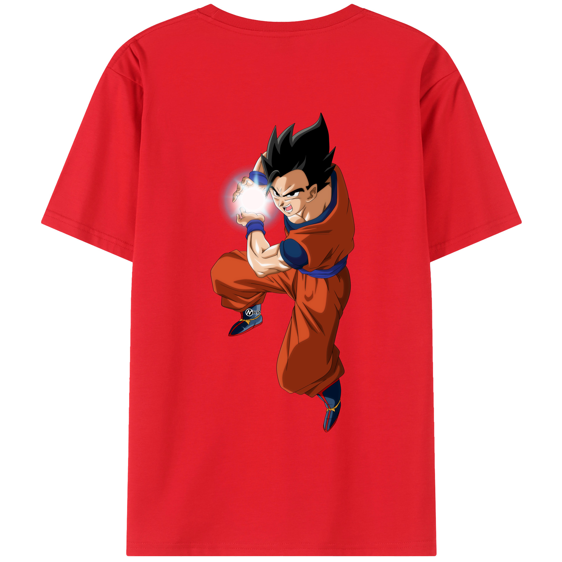 （画像用） ドラゴンボール 孫 悟飯（そんごはん）DRAGON BALL Son Gohan レディース半袖Tシャツ(バックプリント)
