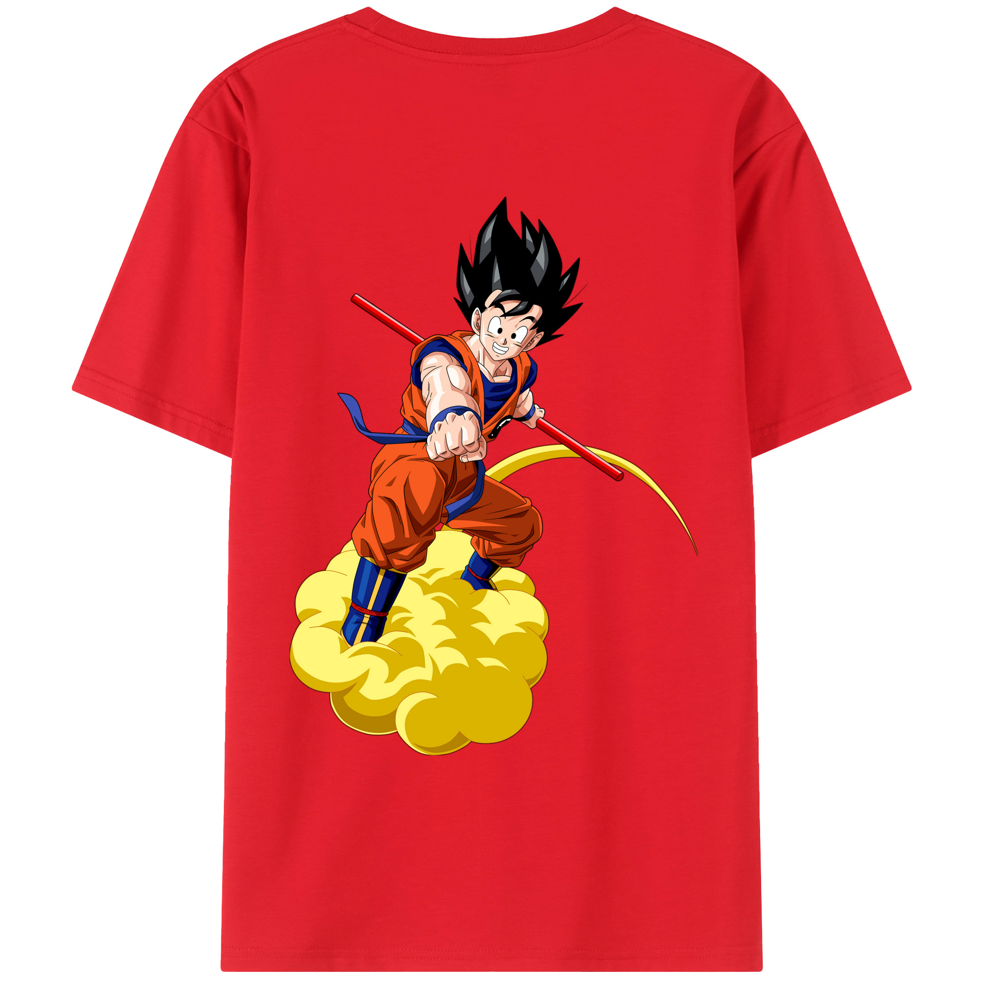 （画像用） ドラゴンボール 孫 悟飯（そんごはん）DRAGON BALL Son Gohan レディース半袖Tシャツ(バックプリント)