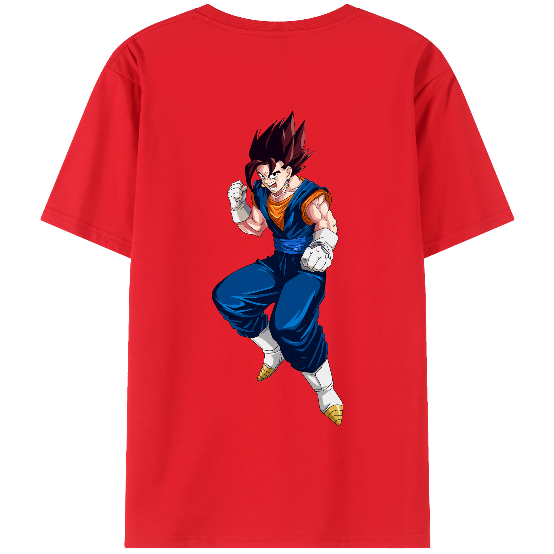 （画像用） ドラゴンボール 孫 悟飯（そんごはん）DRAGON BALL Son Gohan レディース半袖Tシャツ(バックプリント)