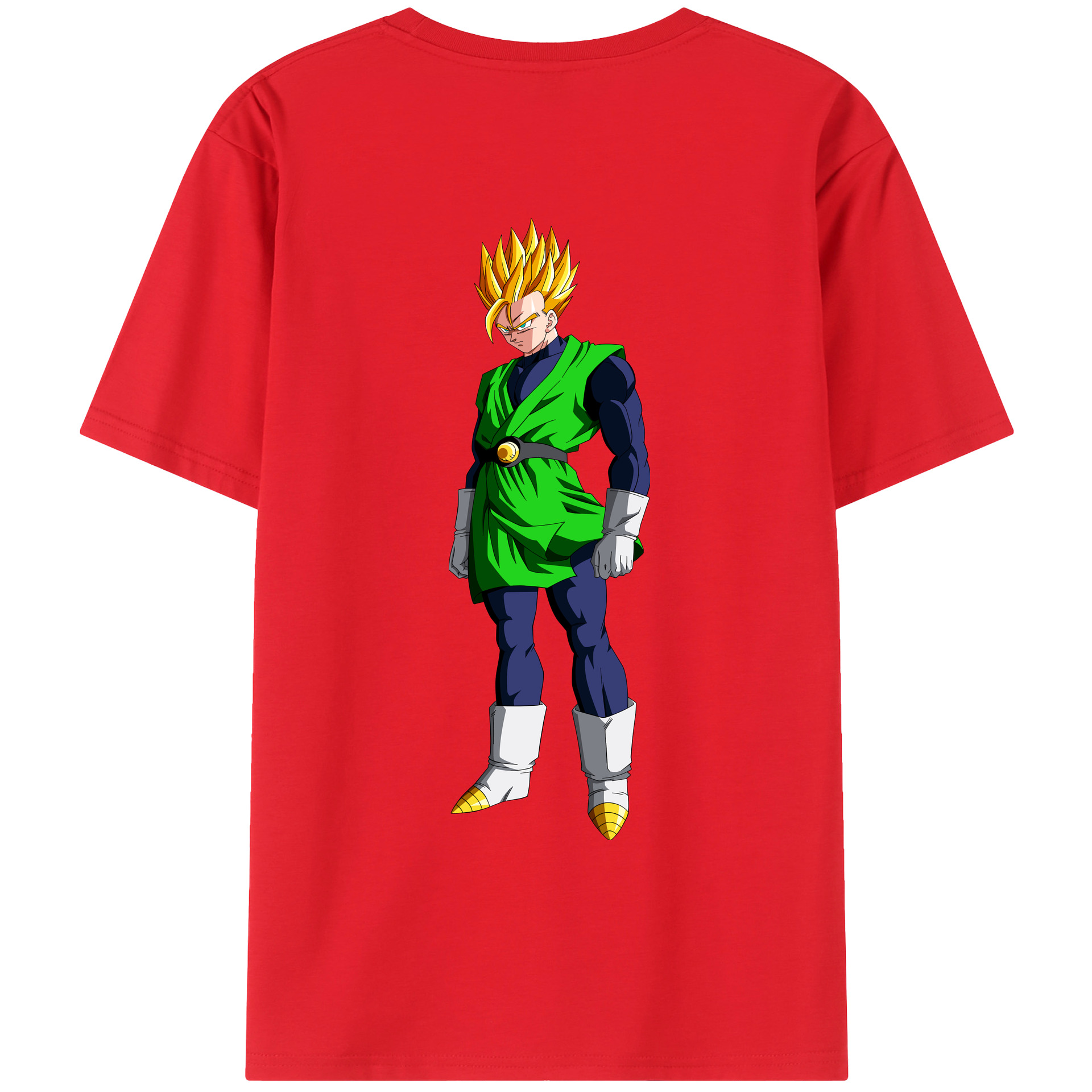 （画像用） ドラゴンボール 孫 悟飯（そんごはん）DRAGON BALL Son Gohan レディース半袖Tシャツ(バックプリント)