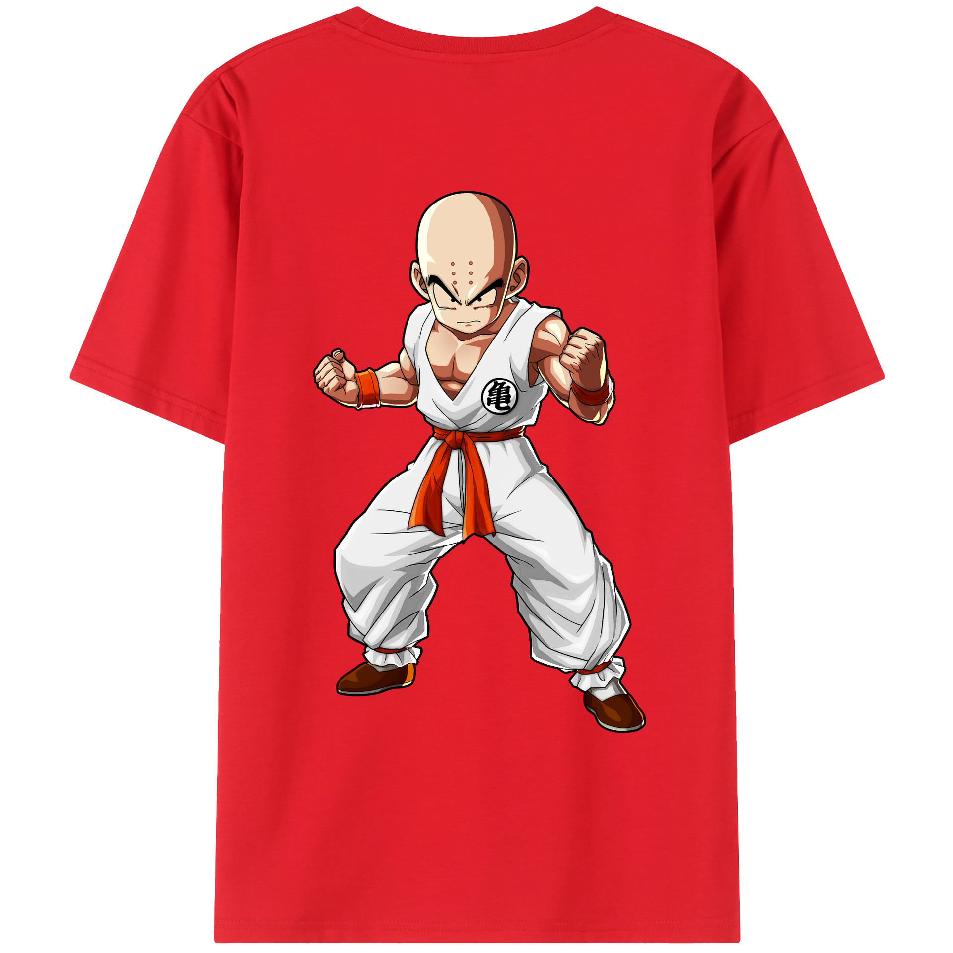（画像用） ドラゴンボール クリリン DRAGON BALL krillin レディース半袖Tシャツ(バックプリント)