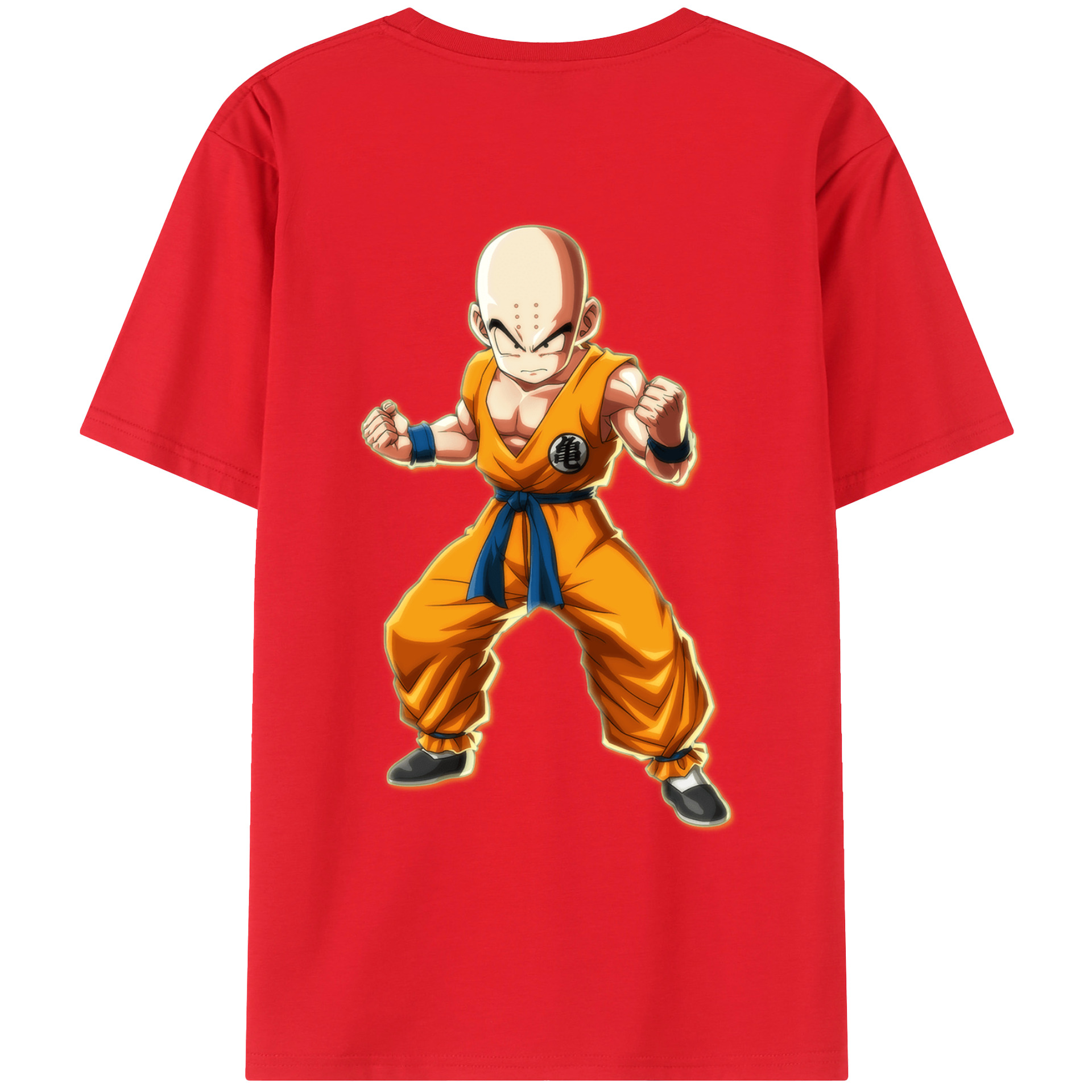 （画像用） ドラゴンボール クリリン DRAGON BALL krillin レディース半袖Tシャツ(バックプリント)