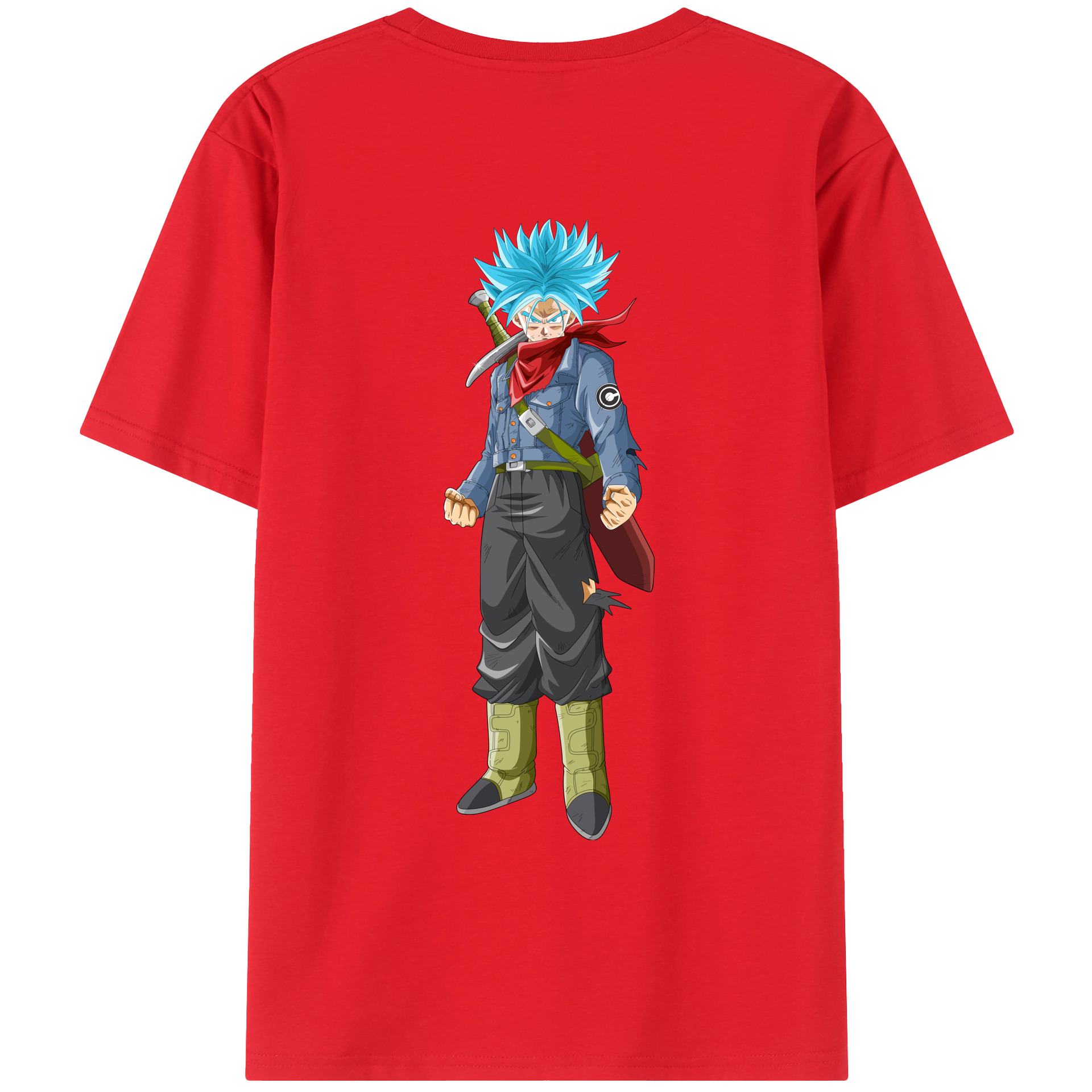 （画像用） ドラゴンボール トランクス（Torankusu）DRAGON BALL Trunks レディース半袖Tシャツ(バックプリント)