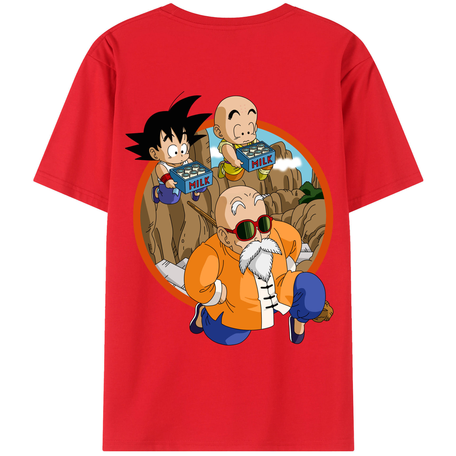 （画像用） ドラゴンボール 亀仙人（かめせんにん） DRAGON BALL Master Roshi Kame Sennin レディース半袖Tシャツ(バックプリント)