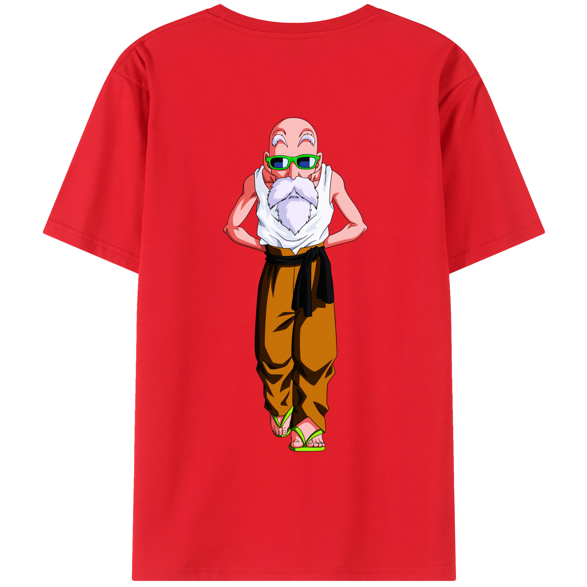 （画像用） ドラゴンボール 亀仙人（かめせんにん） DRAGON BALL Master Roshi Kame Sennin レディース半袖Tシャツ(バックプリント)