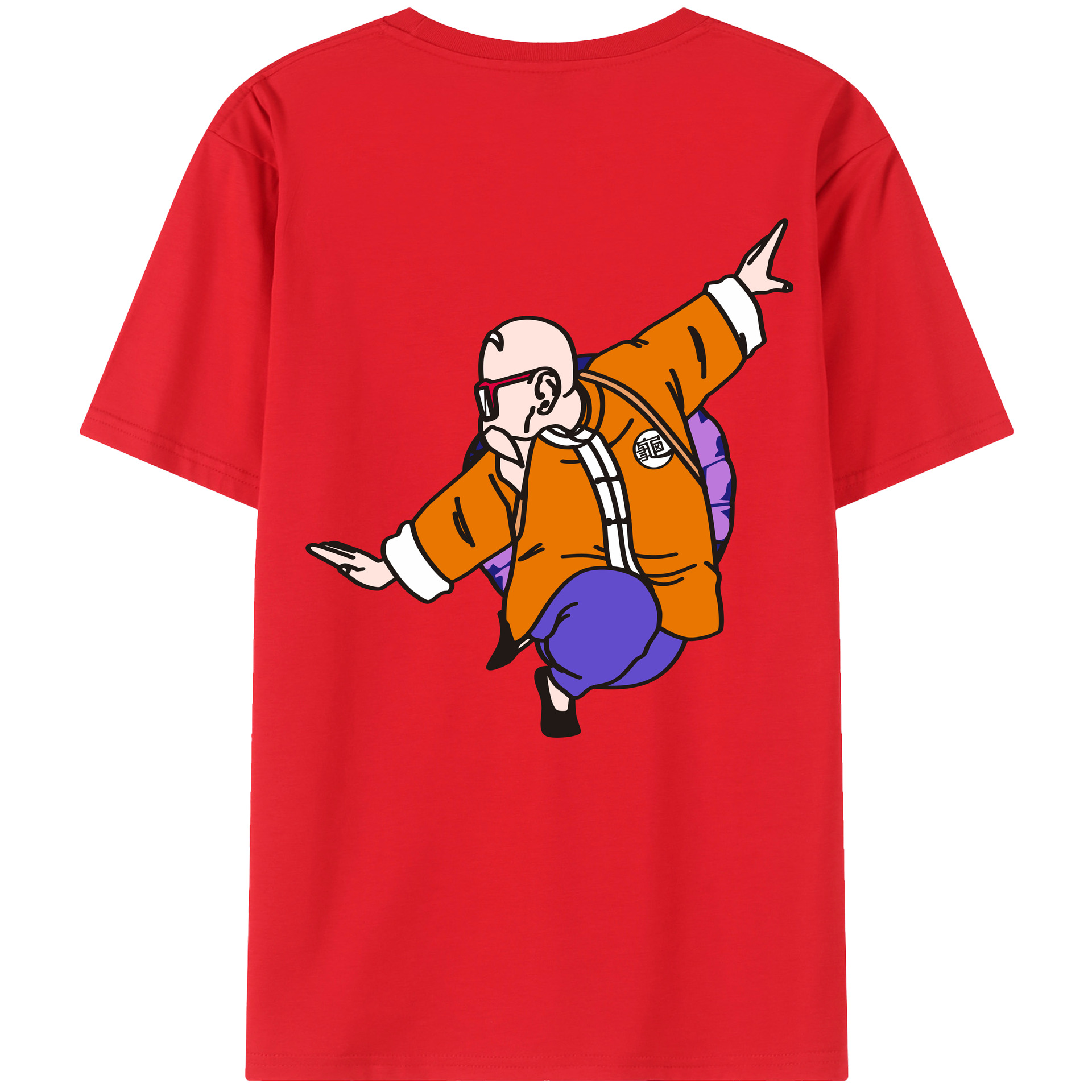 （画像用） ドラゴンボール 亀仙人（かめせんにん） DRAGON BALL Master Roshi Kame Sennin レディース半袖Tシャツ(バックプリント)