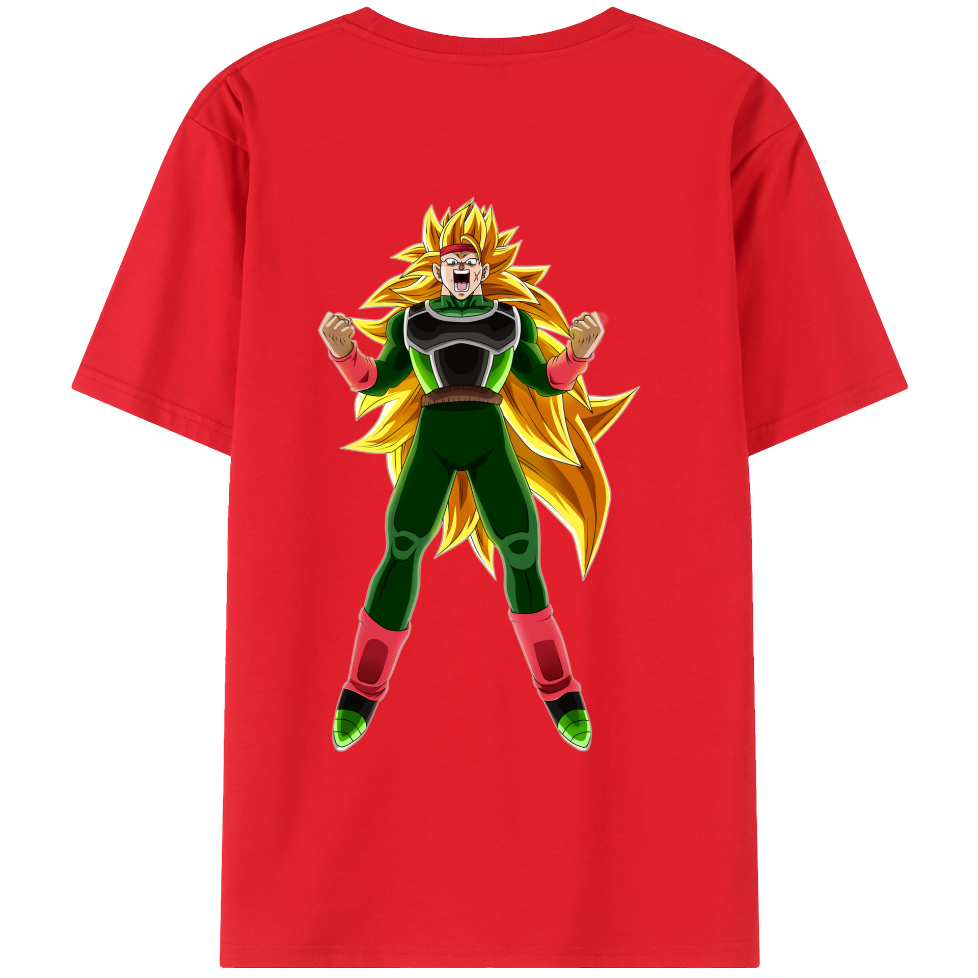 （画像用） ドラゴンボール ブロリー DRAGON BALL Broli レディース半袖Tシャツ(バックプリント)