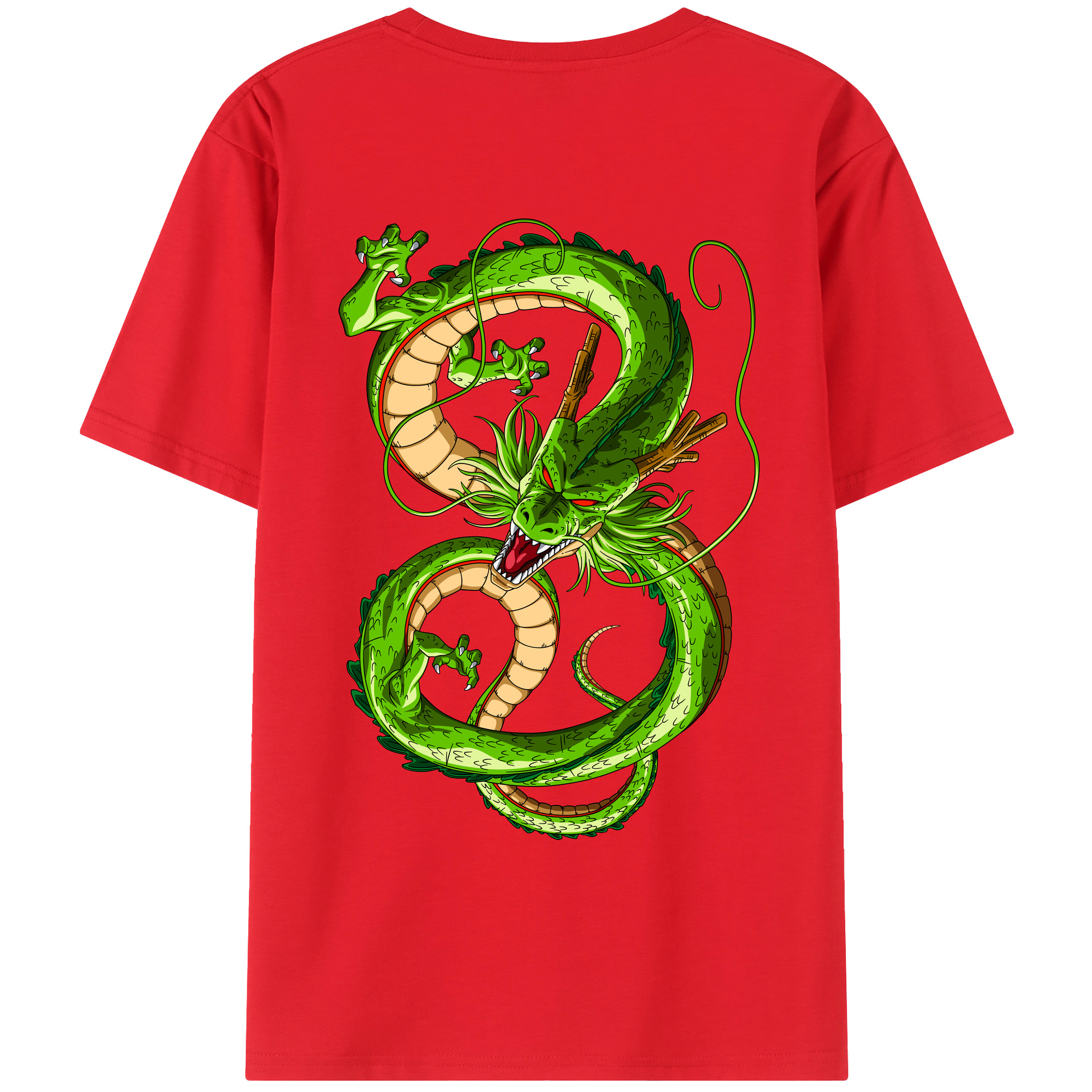 （画像用） ドラゴンボール 神龍 シェンロン DRAGON BALL Shenron レディース半袖Tシャツ(バックプリント)