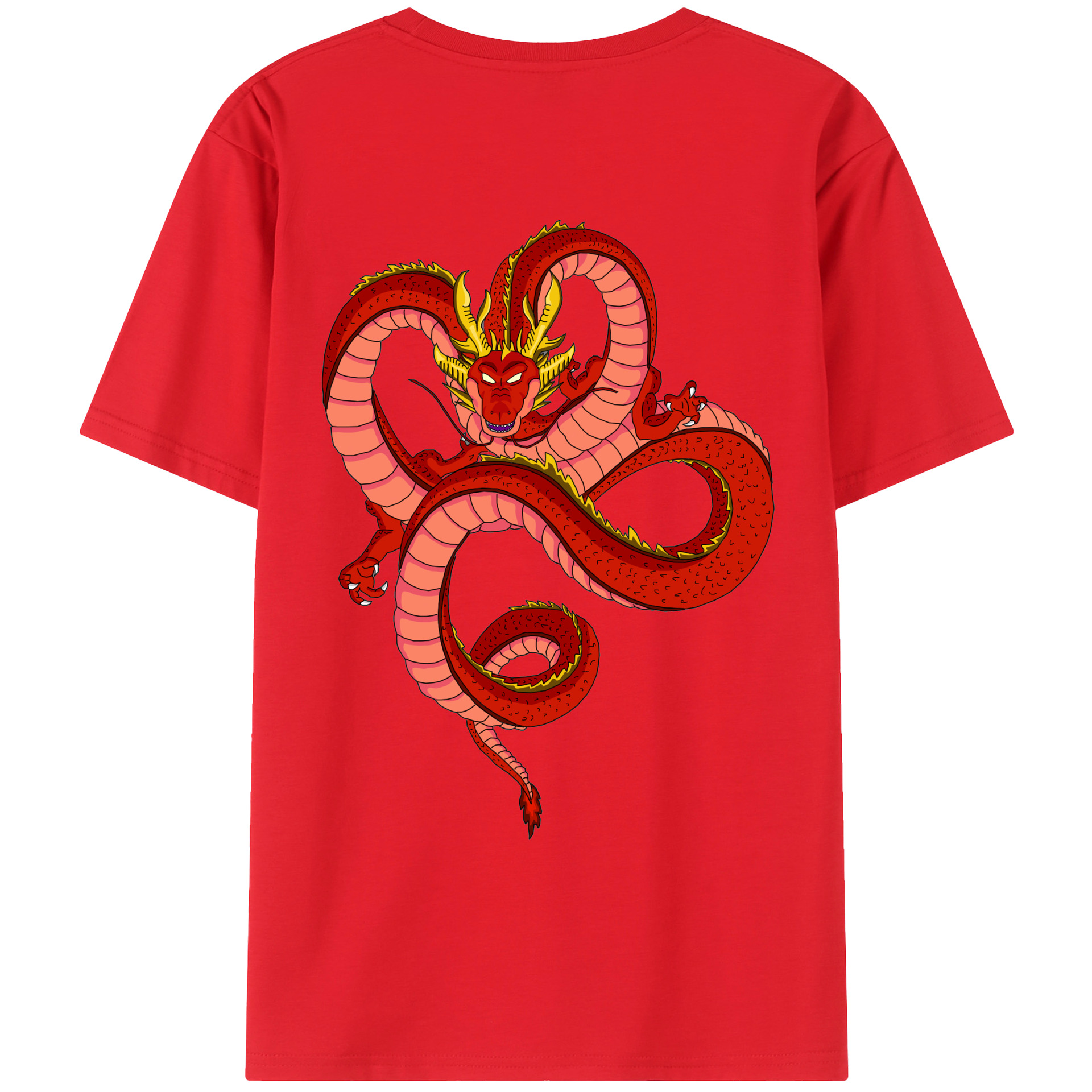 （画像用） ドラゴンボール 神龍 シェンロン DRAGON BALL Shenron レディース半袖Tシャツ(バックプリント)