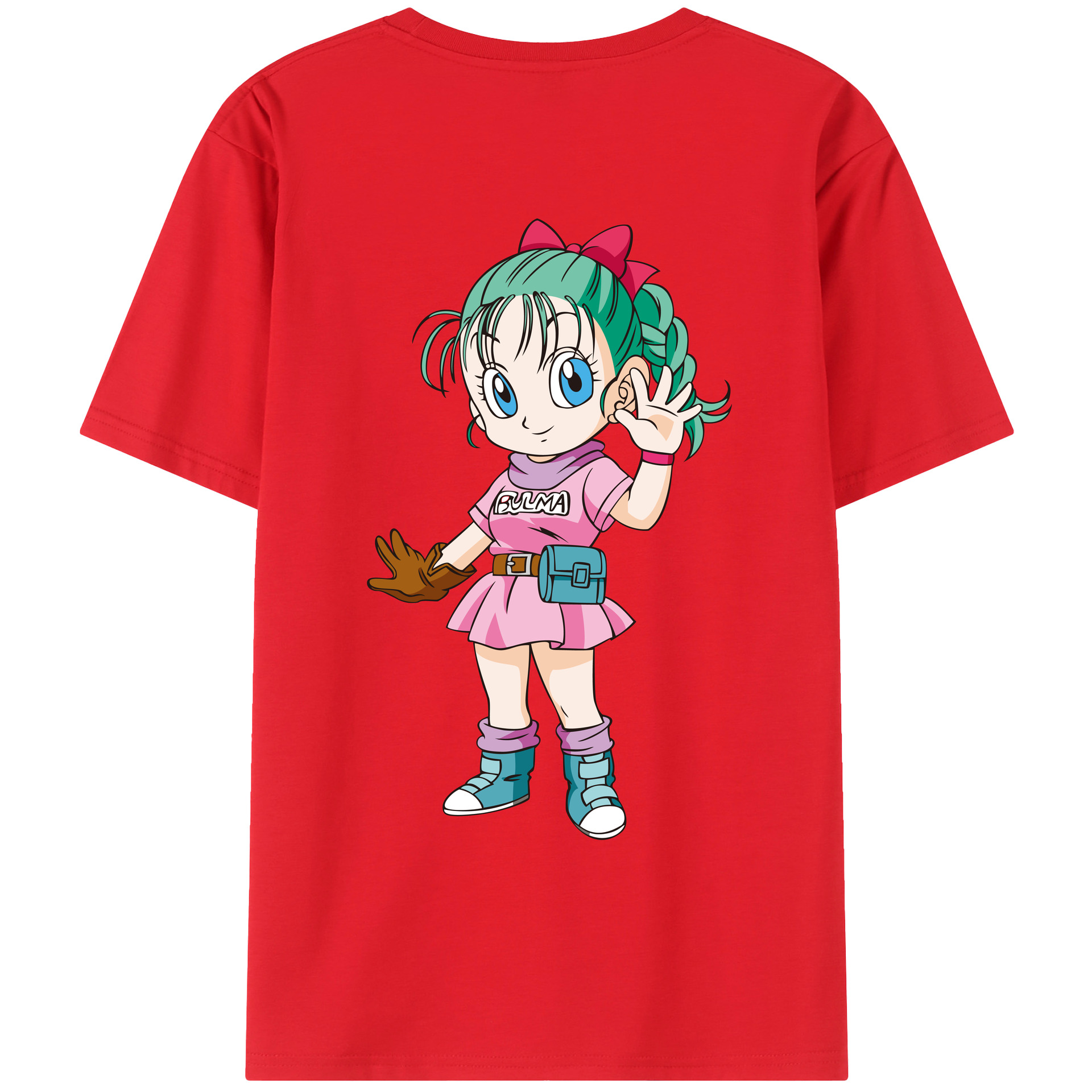 （画像用） ドラゴンボール ブルマ DRAGON BALL Bulma レディース半袖Tシャツ(バックプリント)