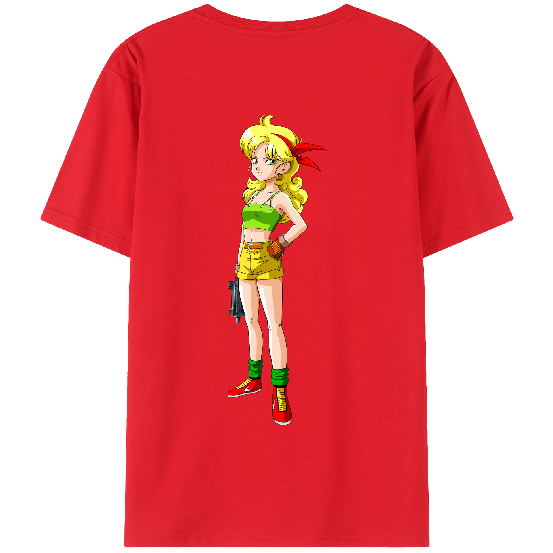 （画像用） ドラゴンボール DRAGON BALL レディース半袖Tシャツ(バックプリント)