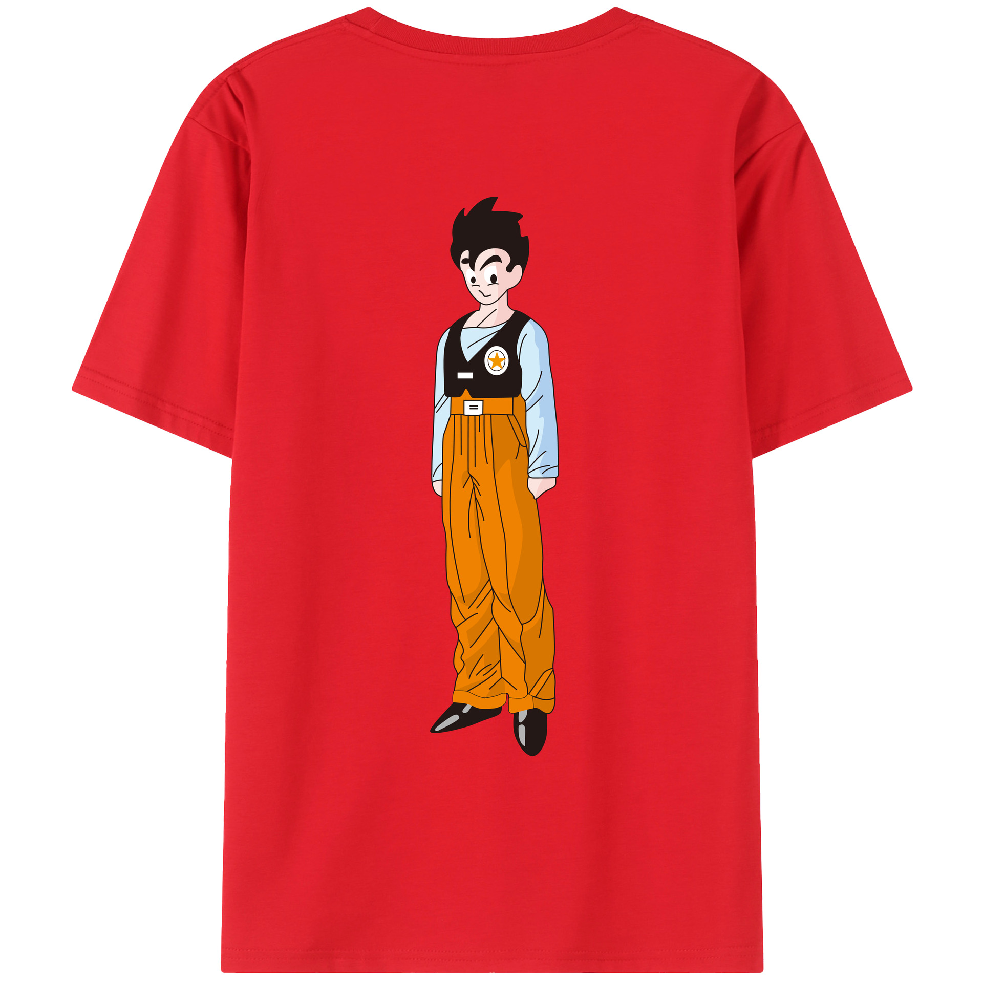 （画像用） ドラゴンボール DRAGON BALL レディース半袖Tシャツ(バックプリント)