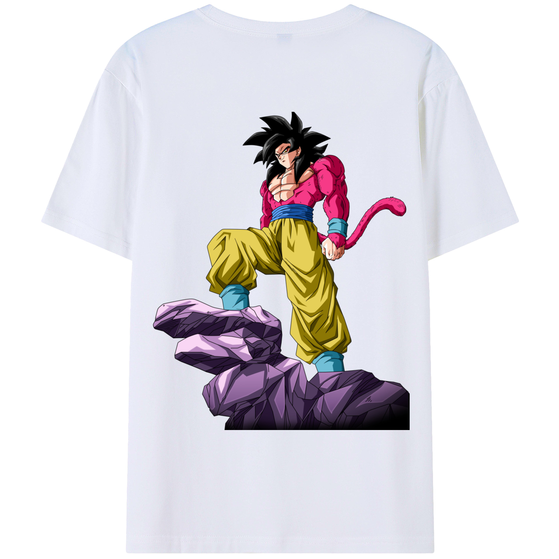 （画像用） ドラゴンボール 孫悟空（そん ごくう）Son Goku カカロット DRAGON BALL Kakarotto レディース半袖Tシャツ(バックプリント)