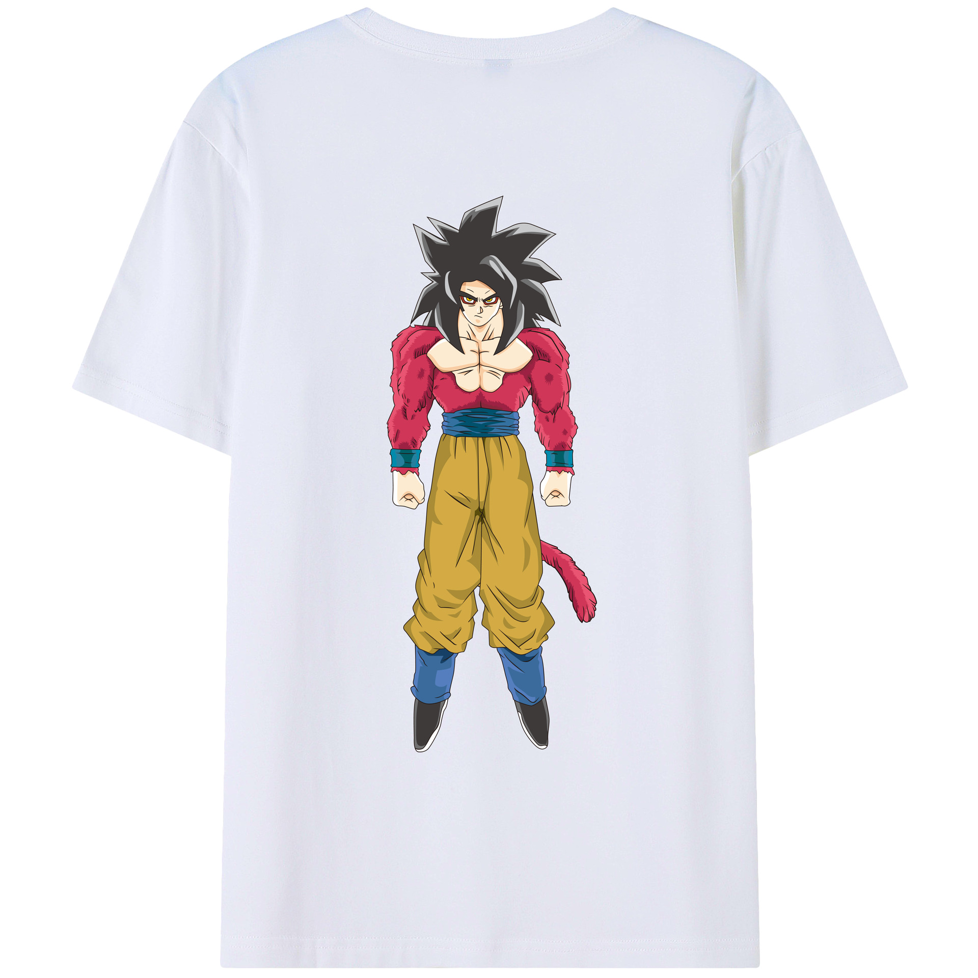 （画像用） ドラゴンボール 孫悟空（そん ごくう）Son Goku カカロット DRAGON BALL Kakarotto レディース半袖Tシャツ(バックプリント)
