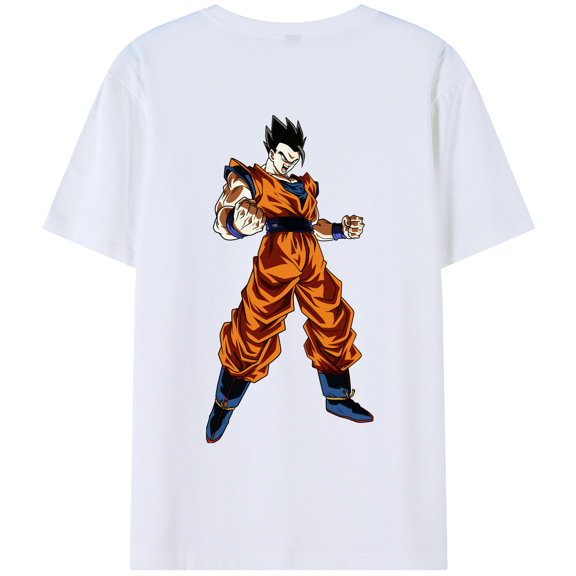 （画像用） ドラゴンボール 孫 悟飯（そんごはん）DRAGON BALL Son Gohan レディース半袖Tシャツ(バックプリント)