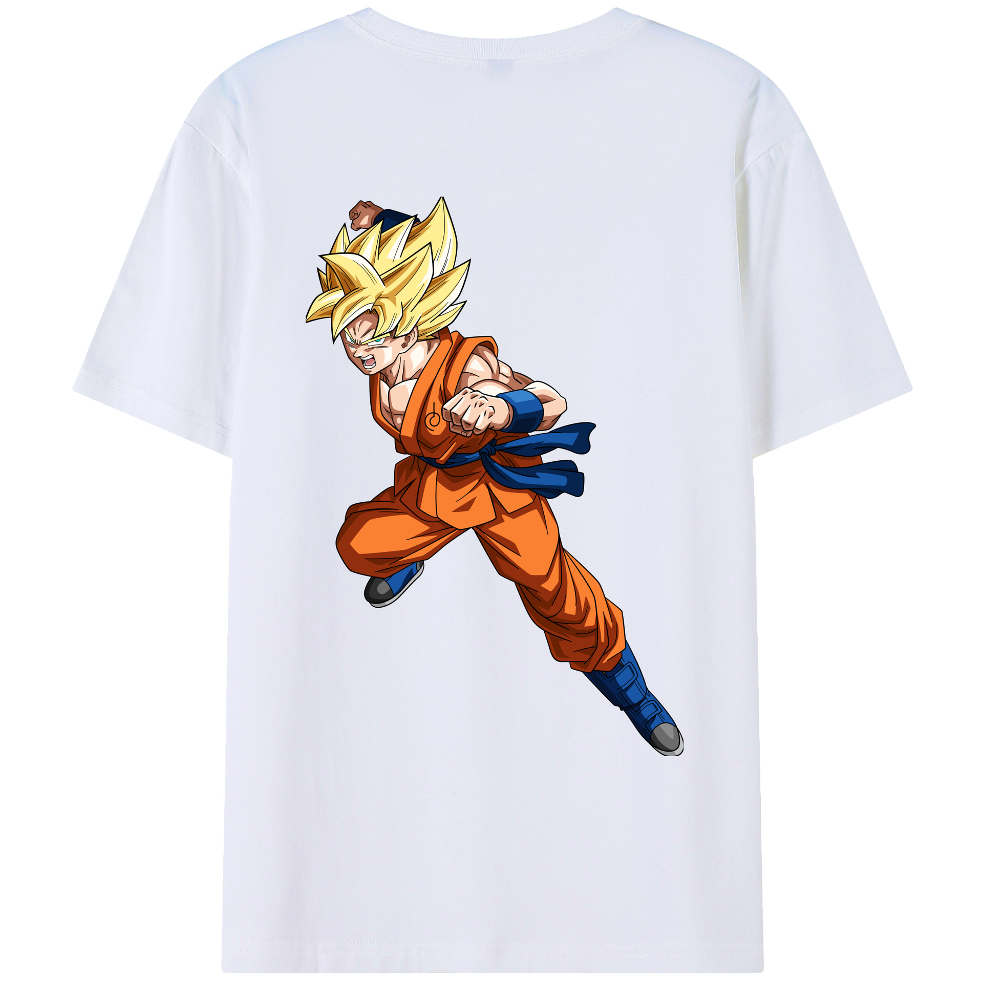 （画像用） ドラゴンボール 孫悟空（そん ごくう）Son Goku カカロット DRAGON BALL Kakarotto レディース半袖Tシャツ(バックプリント)