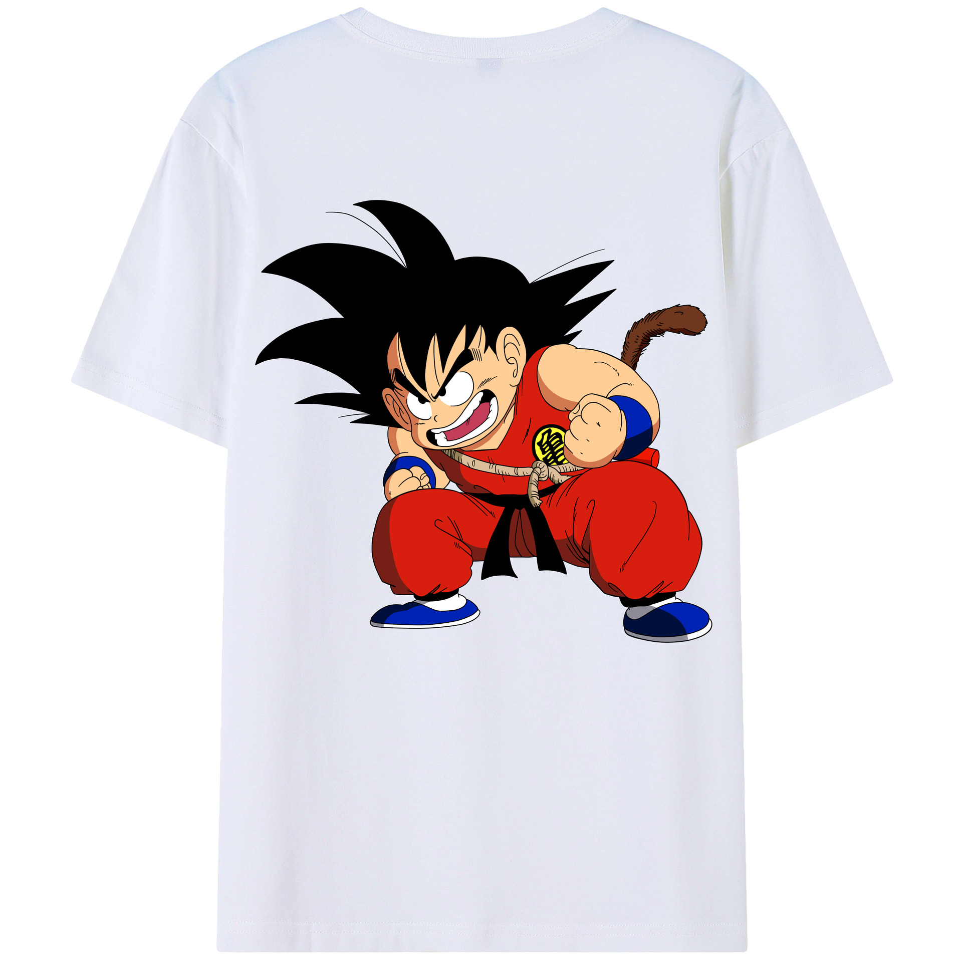 （画像用） ドラゴンボール 孫悟空（そん ごくう）Son Goku カカロット DRAGON BALL Kakarotto レディース半袖Tシャツ(バックプリント)