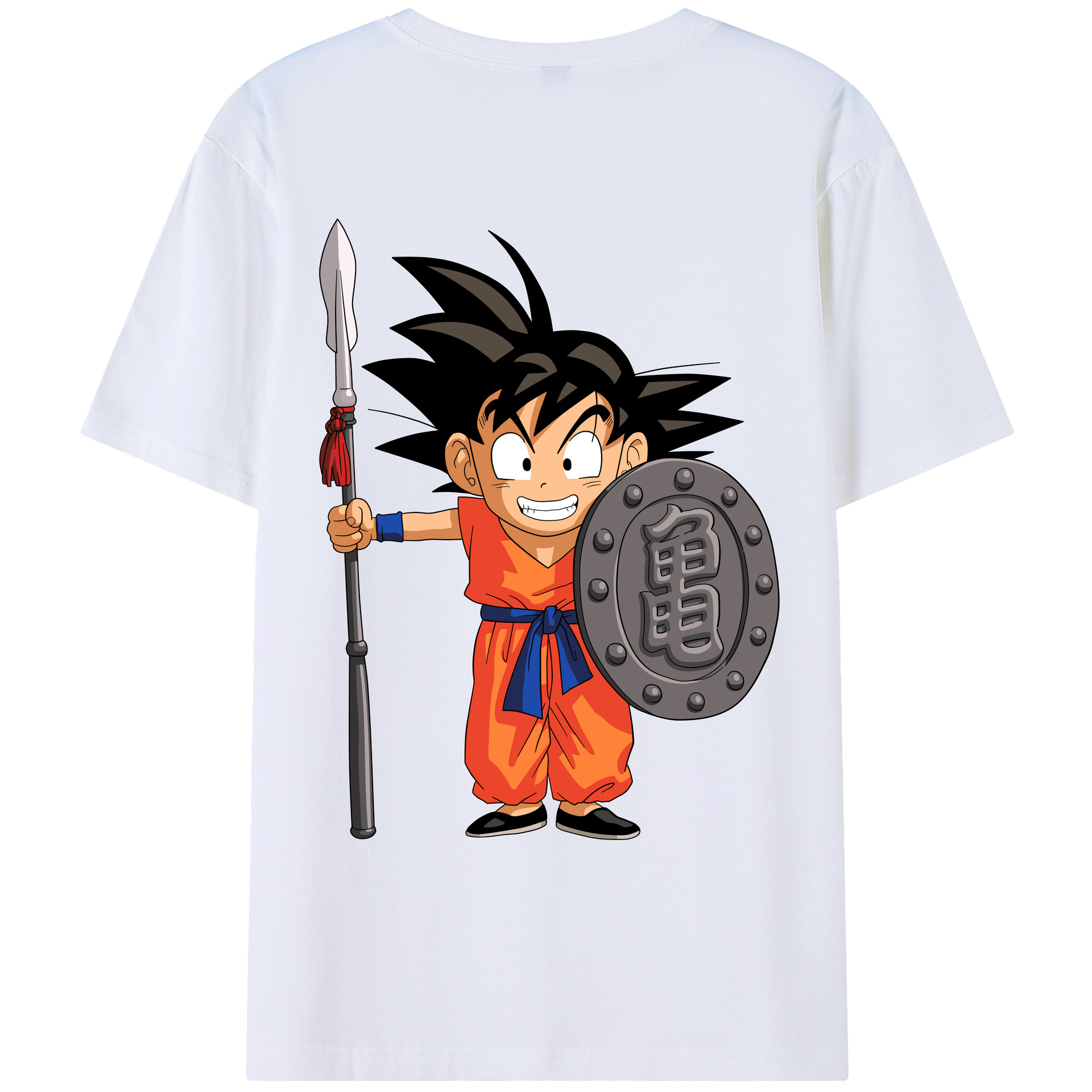 （画像用） ドラゴンボール 孫悟空（そん ごくう）Son Goku カカロット DRAGON BALL Kakarotto レディース半袖Tシャツ(バックプリント)