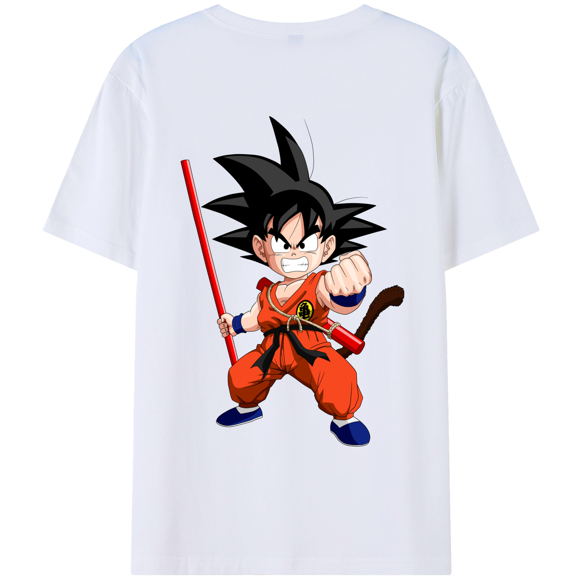 （画像用） ドラゴンボール 孫悟空（そん ごくう）Son Goku カカロット DRAGON BALL Kakarotto レディース半袖Tシャツ(バックプリント)