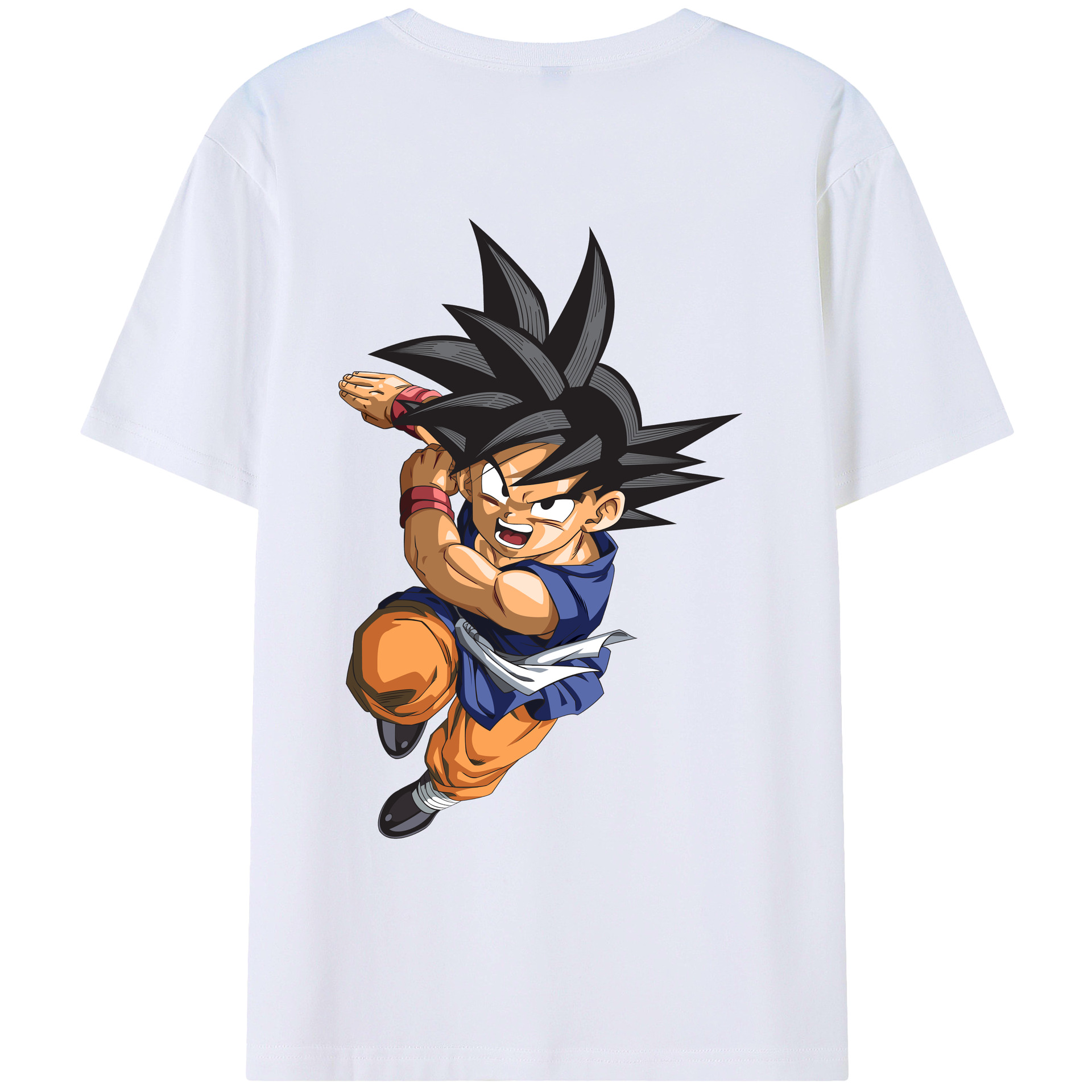 （画像用） ドラゴンボール 孫悟空（そん ごくう）Son Goku カカロット DRAGON BALL Kakarotto レディース半袖Tシャツ(バックプリント)