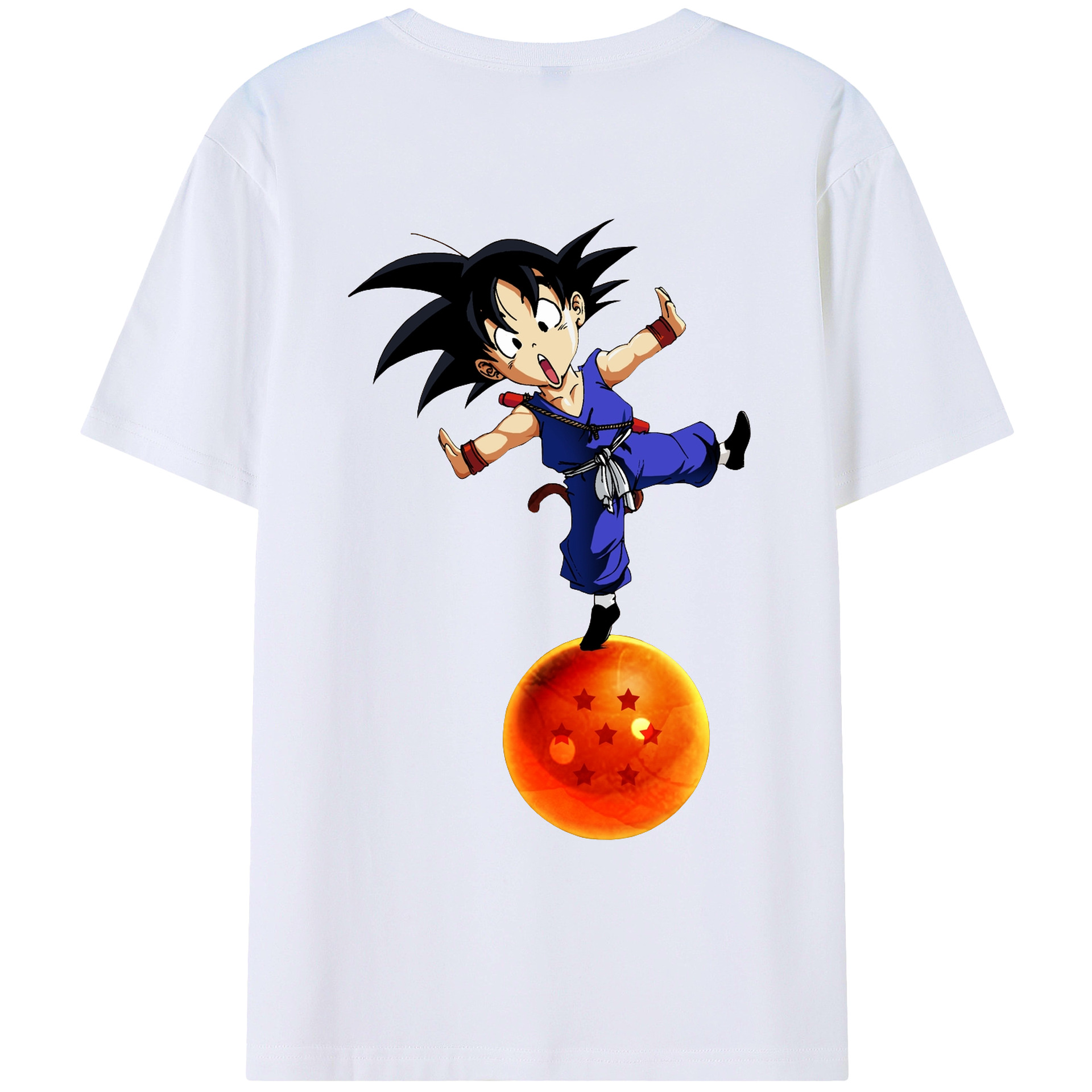 （画像用） ドラゴンボール 孫悟空（そん ごくう）Son Goku カカロット DRAGON BALL Kakarotto レディース半袖Tシャツ(バックプリント)