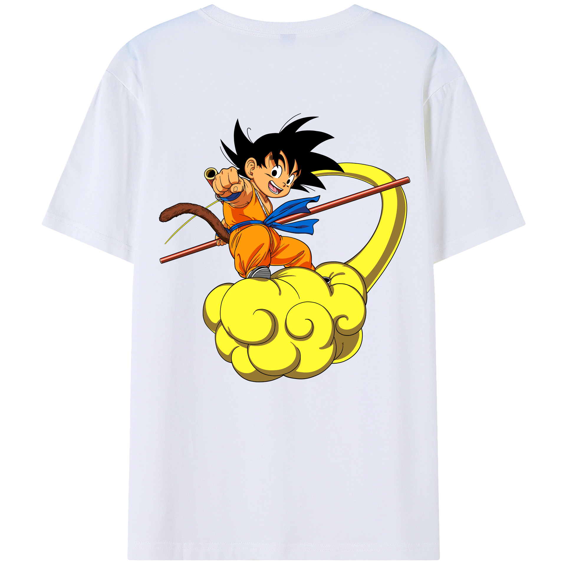 （画像用） ドラゴンボール 孫悟空（そん ごくう）Son Goku カカロット DRAGON BALL Kakarotto レディース半袖Tシャツ(バックプリント)