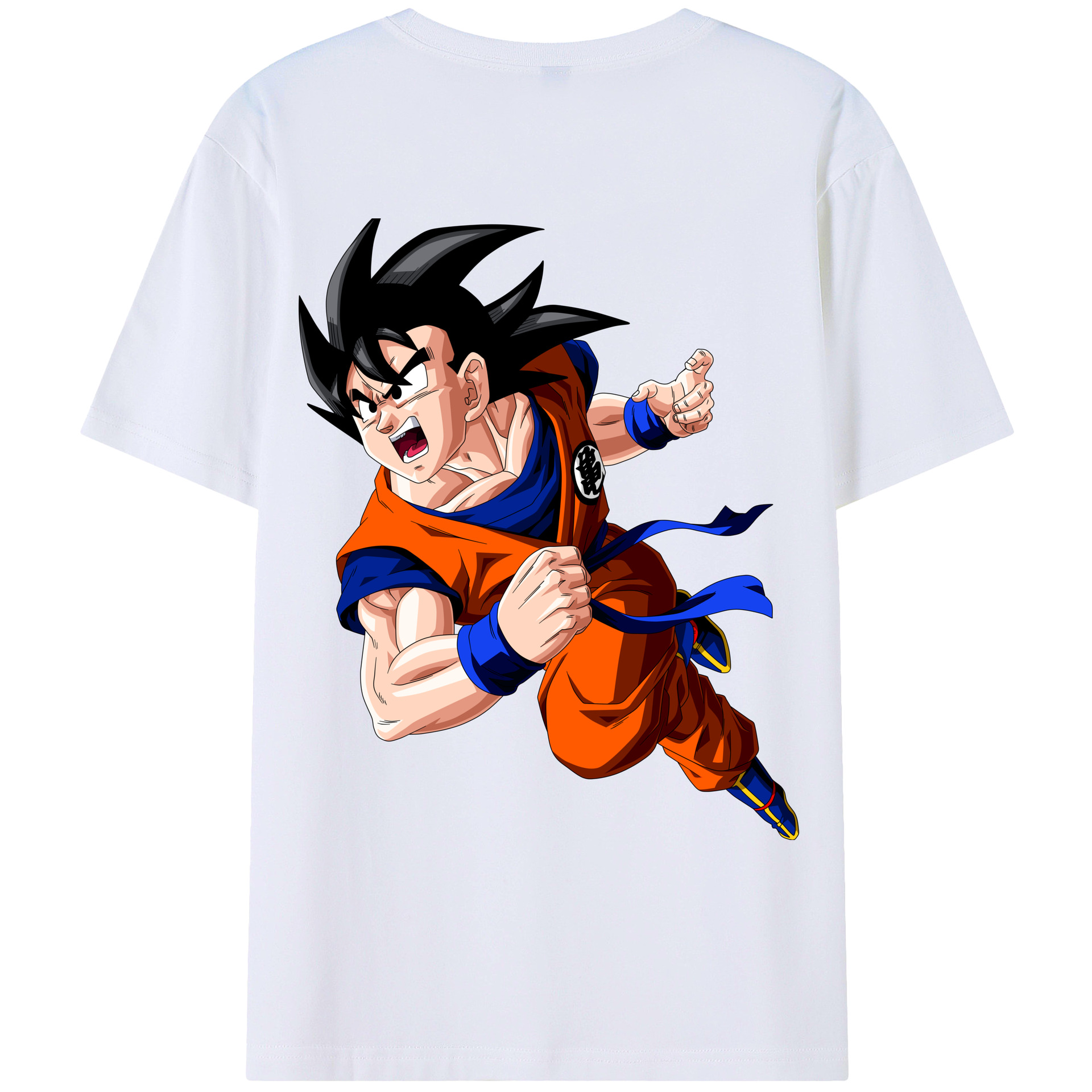 （画像用） ドラゴンボール 孫悟空（そん ごくう）Son Goku カカロット DRAGON BALL Kakarotto レディース半袖Tシャツ(バックプリント)