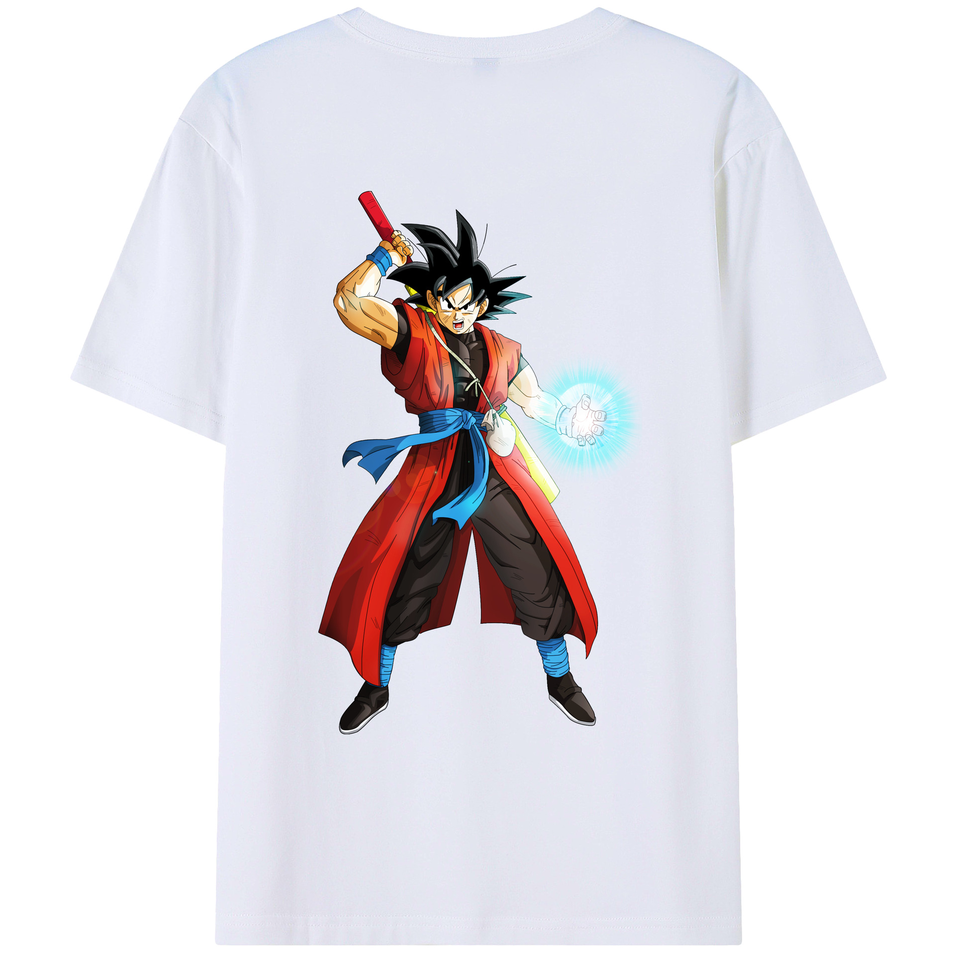 （画像用） ドラゴンボール 孫悟空（そん ごくう）Son Goku カカロット DRAGON BALL Kakarotto レディース半袖Tシャツ(バックプリント)