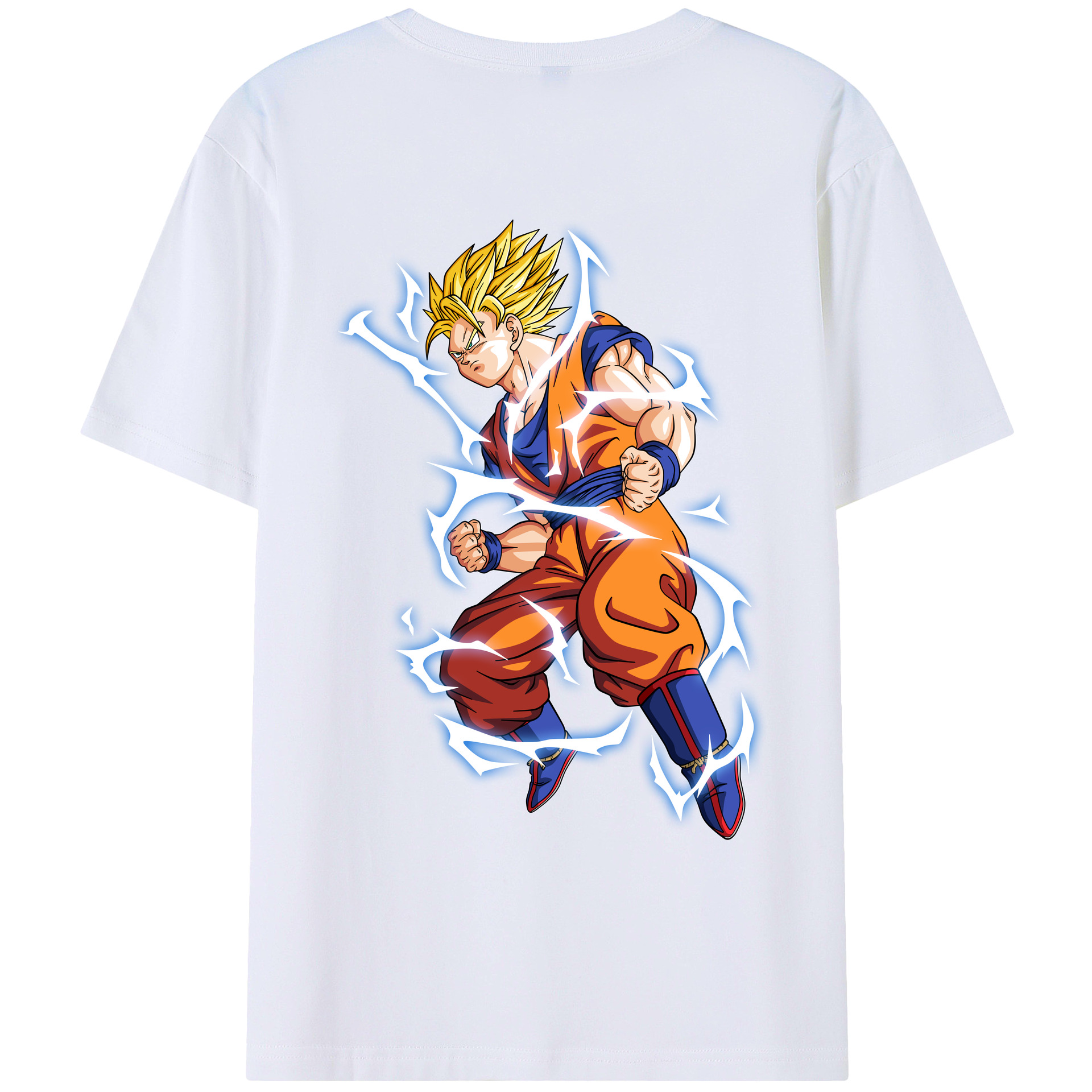 （画像用） ドラゴンボール 孫悟空（そん ごくう）Son Goku カカロット DRAGON BALL Kakarotto レディース半袖Tシャツ(バックプリント)