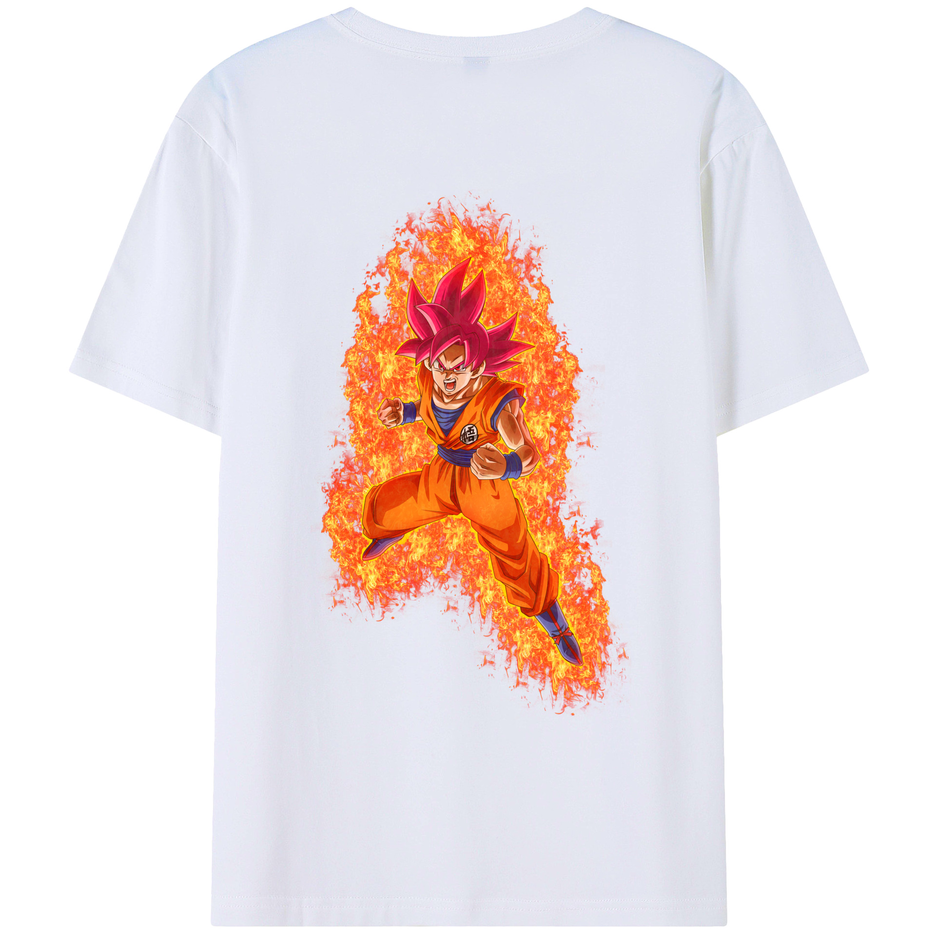 （画像用） ドラゴンボール 孫悟空（そん ごくう）Son Goku カカロット DRAGON BALL Kakarotto レディース半袖Tシャツ(バックプリント)