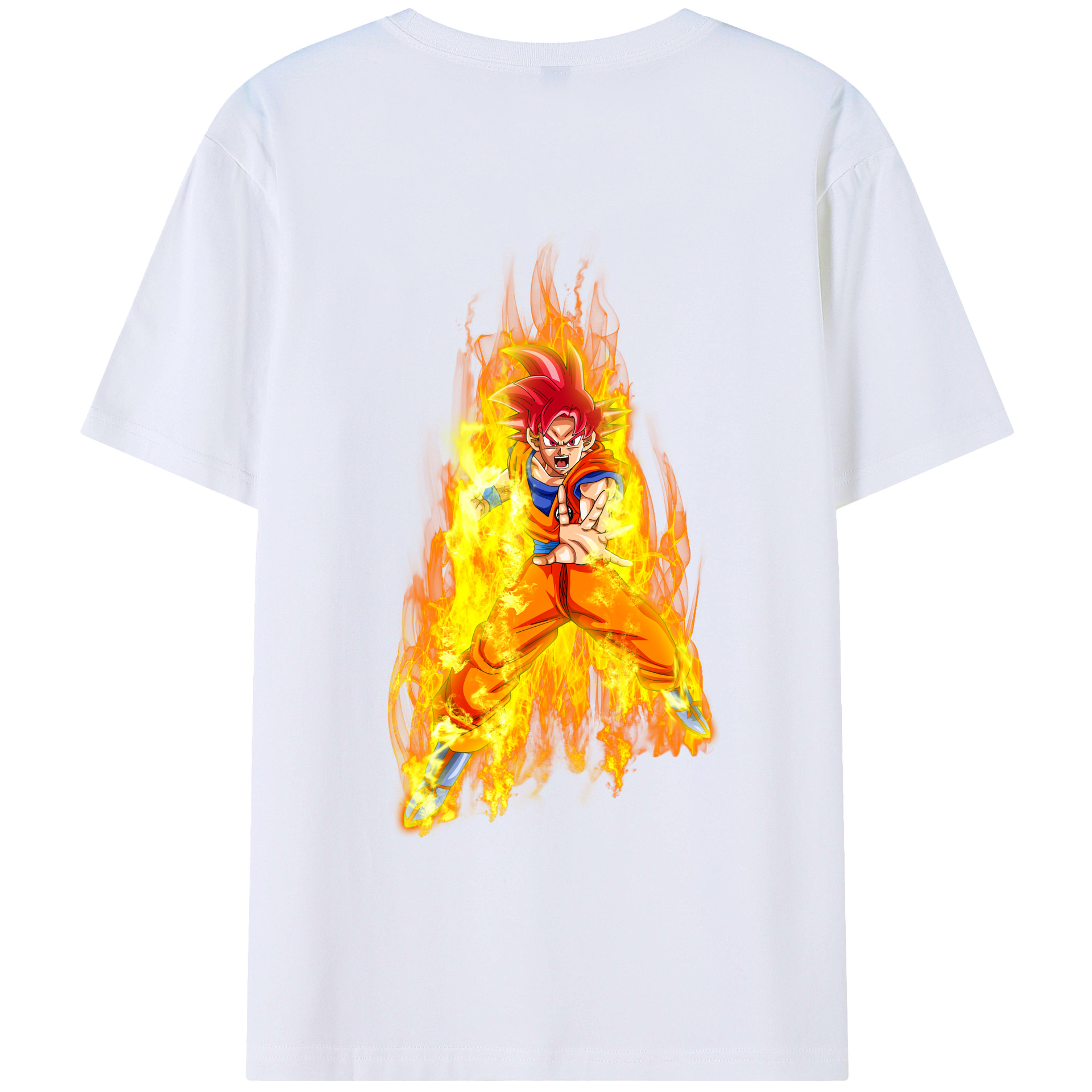 （画像用） ドラゴンボール 孫悟空（そん ごくう）Son Goku カカロット DRAGON BALL Kakarotto レディース半袖Tシャツ(バックプリント)