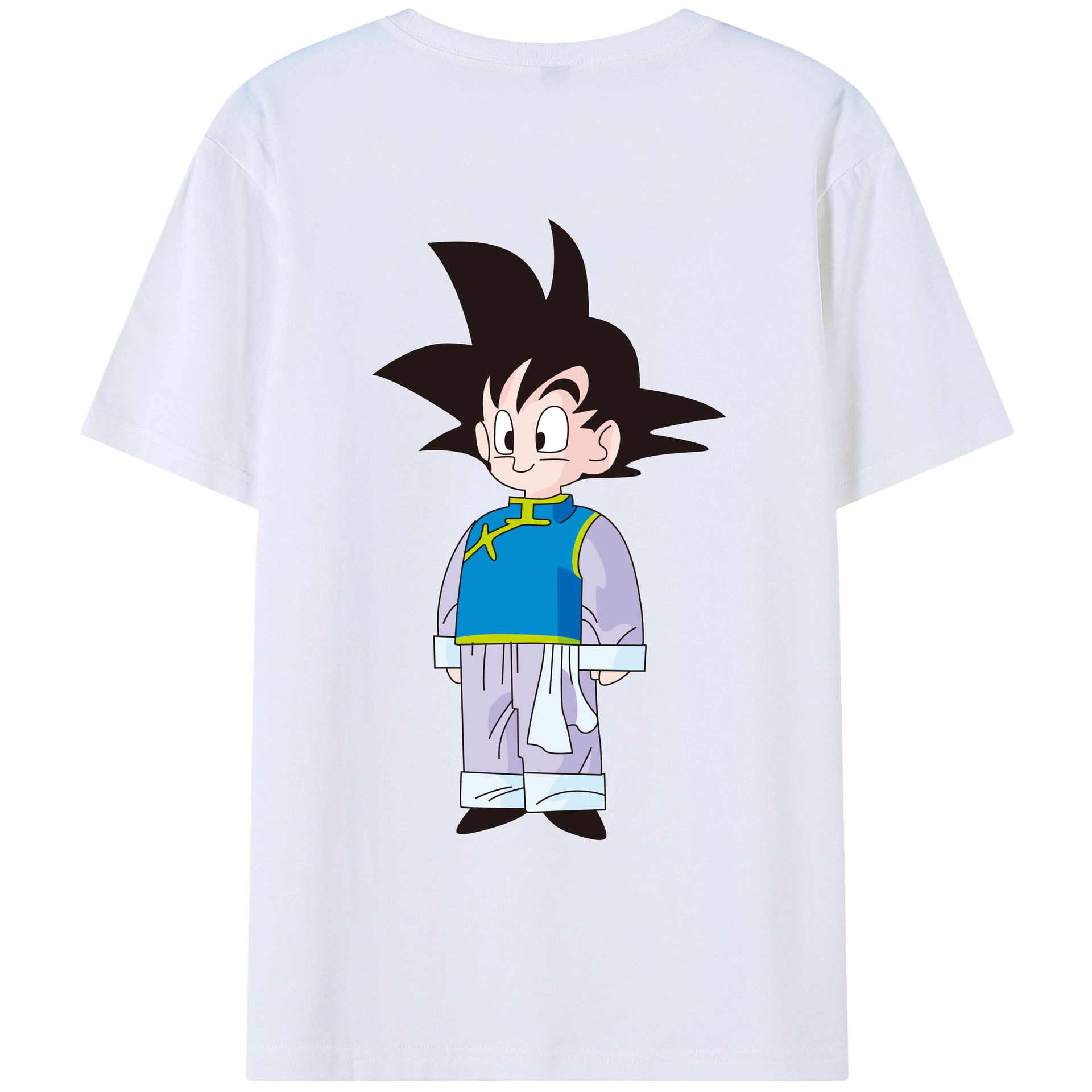 （画像用） ドラゴンボール 孫悟空（そん ごくう）Son Goku カカロット DRAGON BALL Kakarotto レディース半袖Tシャツ(バックプリント)