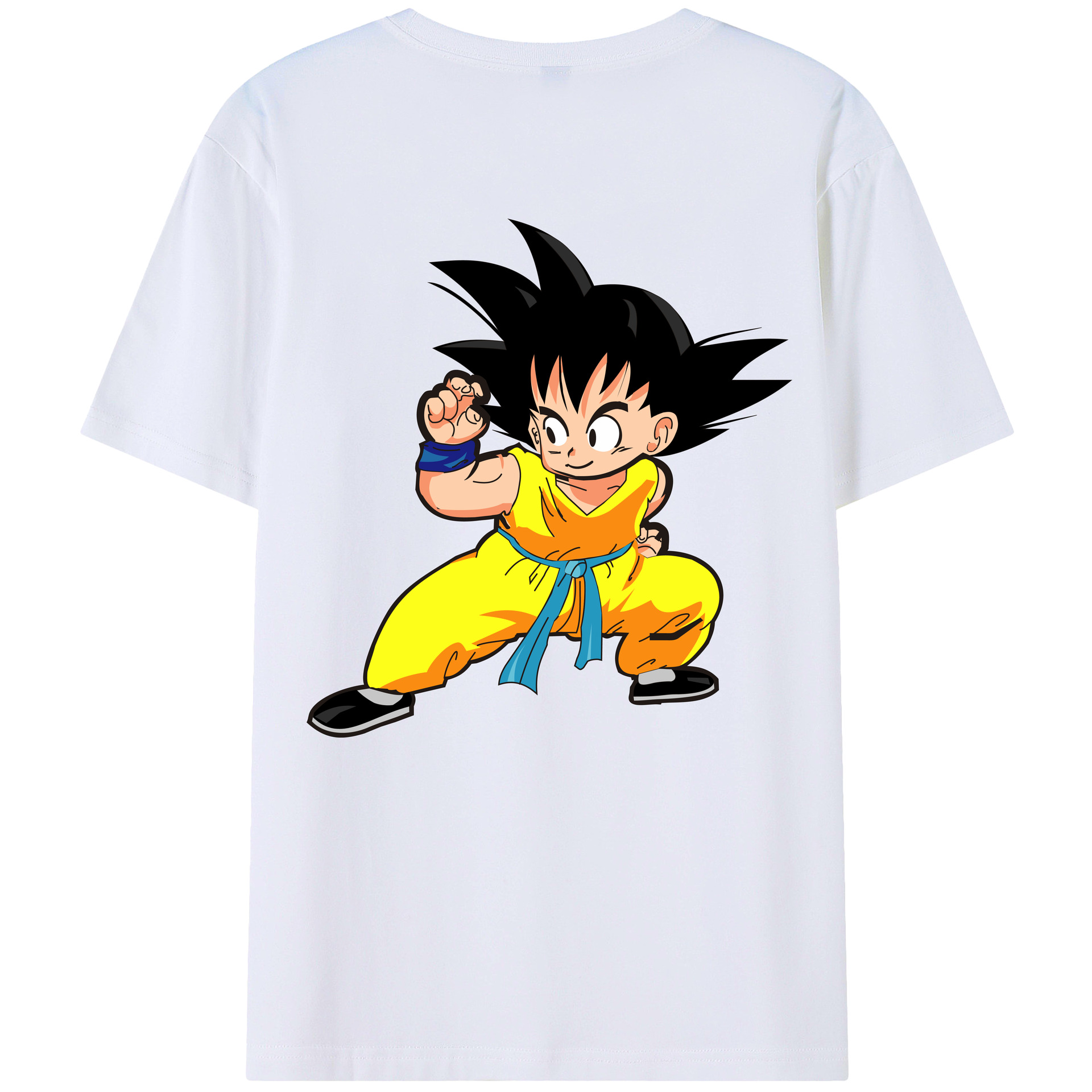 （画像用） ドラゴンボール 孫悟空（そん ごくう）Son Goku カカロット DRAGON BALL Kakarotto レディース半袖Tシャツ(バックプリント)
